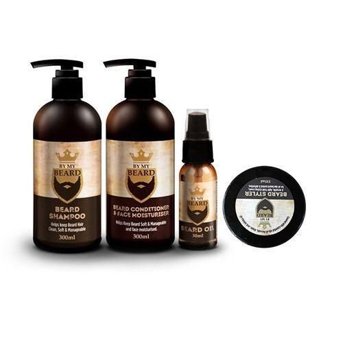 By My Beard Shampoo, Conditioner, Balm and Beard Oil Groomimg Set-4 Pack
