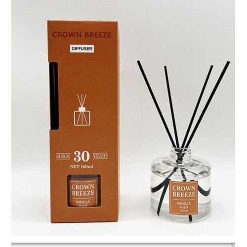 CROWN BREEZE Home Collection Scented Reed Diffuser vanilla 160ml