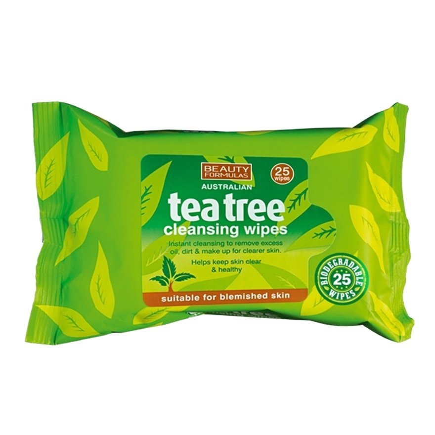 Beauty Formulas Tea Tree Cleansing Wipes