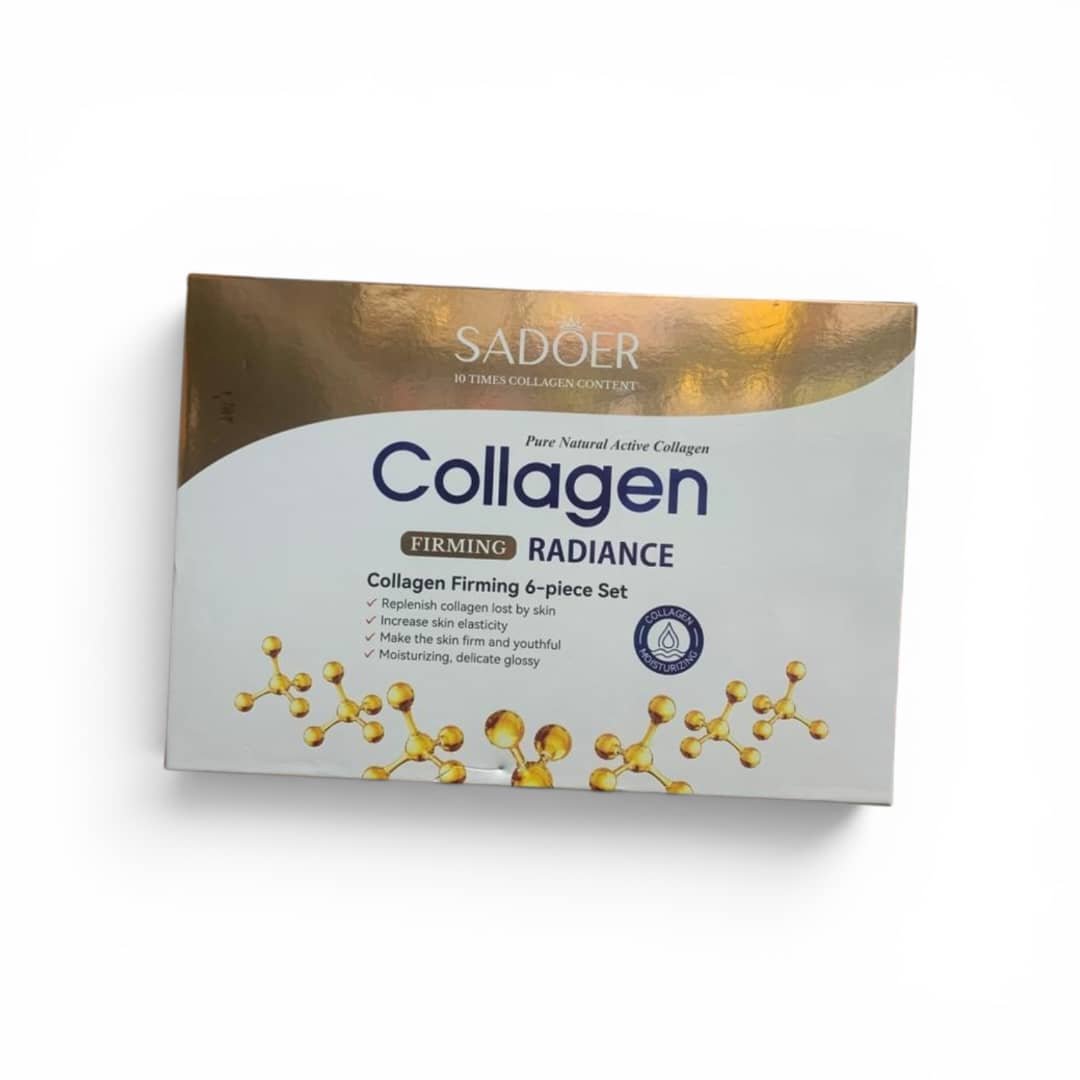 SADOER 6 PIECES - Collagen Skin Care Set, Gift Set for Wrinkles & Fine Lines, Shrink Pores, Hydrate & Firm Skin,6 Pcs Skincare Kits for Women with Cleanser,Toner, Lotion,Serum,Cream,Eye Cream - Image 2