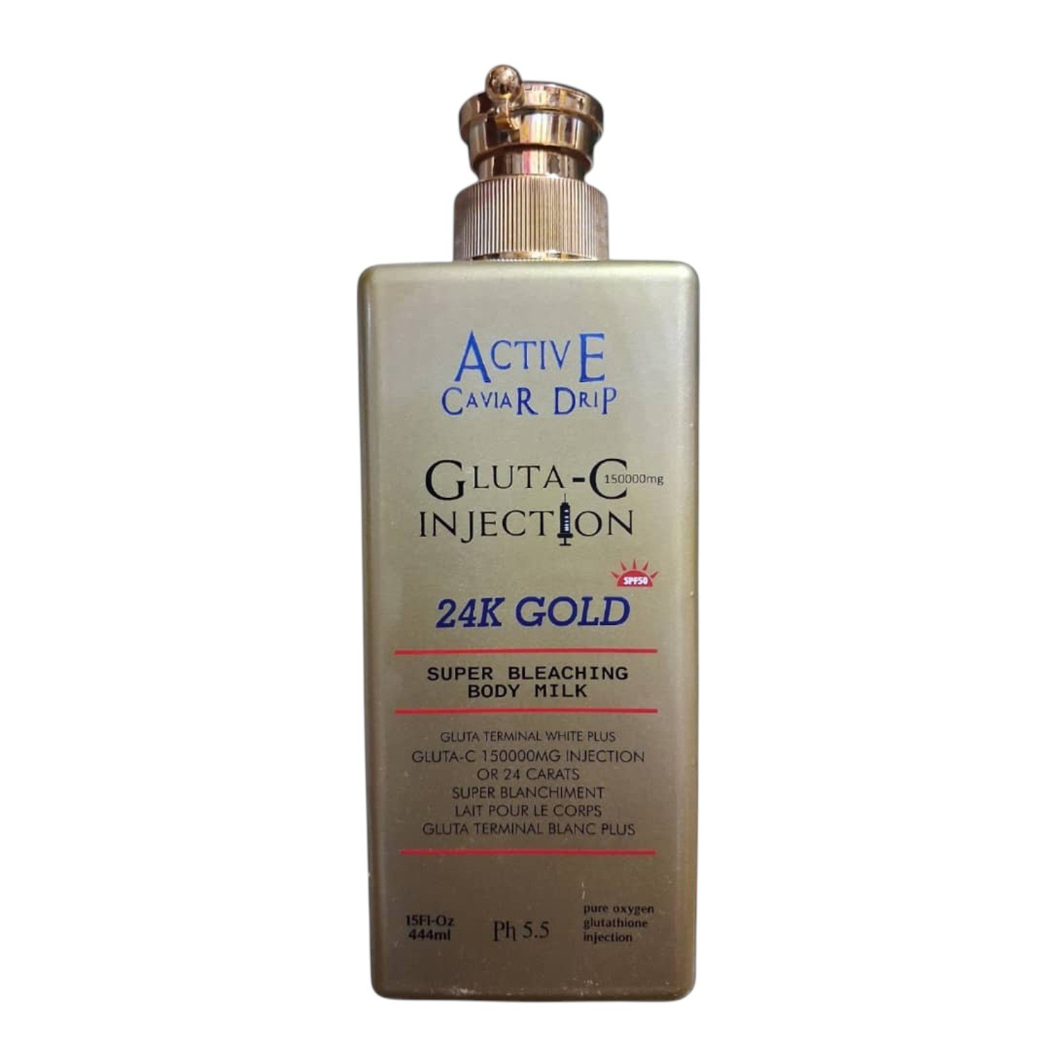 Active Caviar Drip Gluta-C Injection 24K Gold Super Bleaching Body Milk