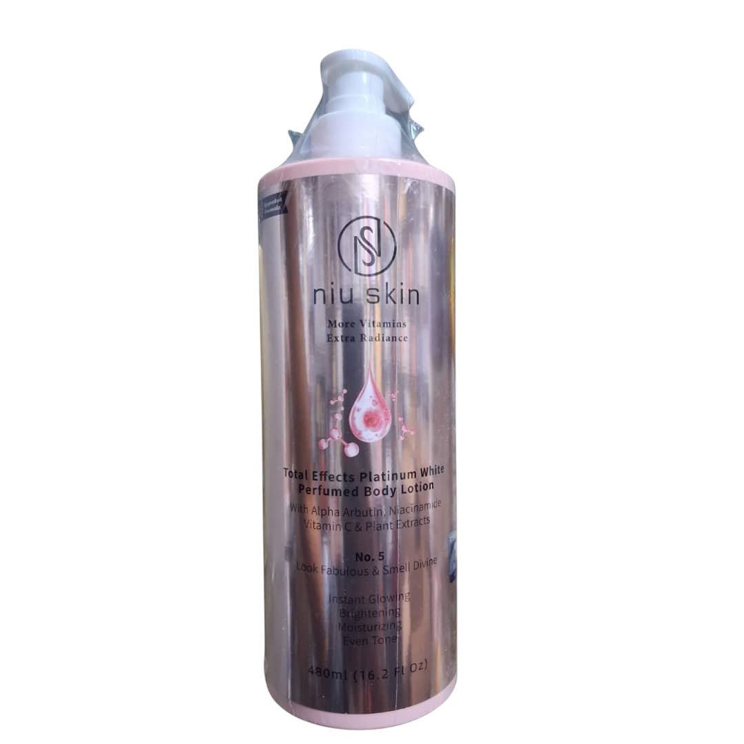 Niu Skin Total Effects Platinum White Perfumed Body Lotion 480ml