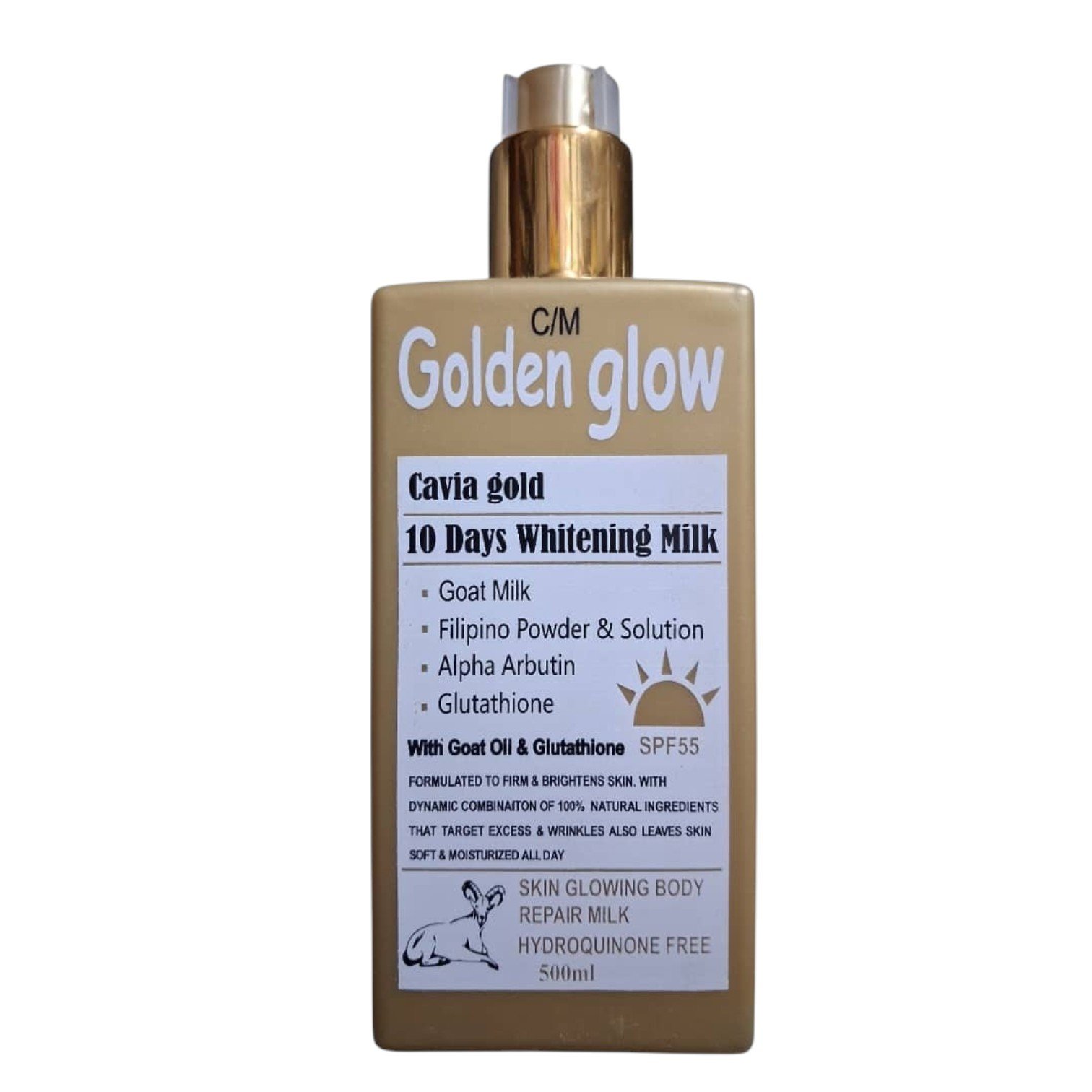 C/M Golden Glow Caviar Gold 10 Days Whitening Milk