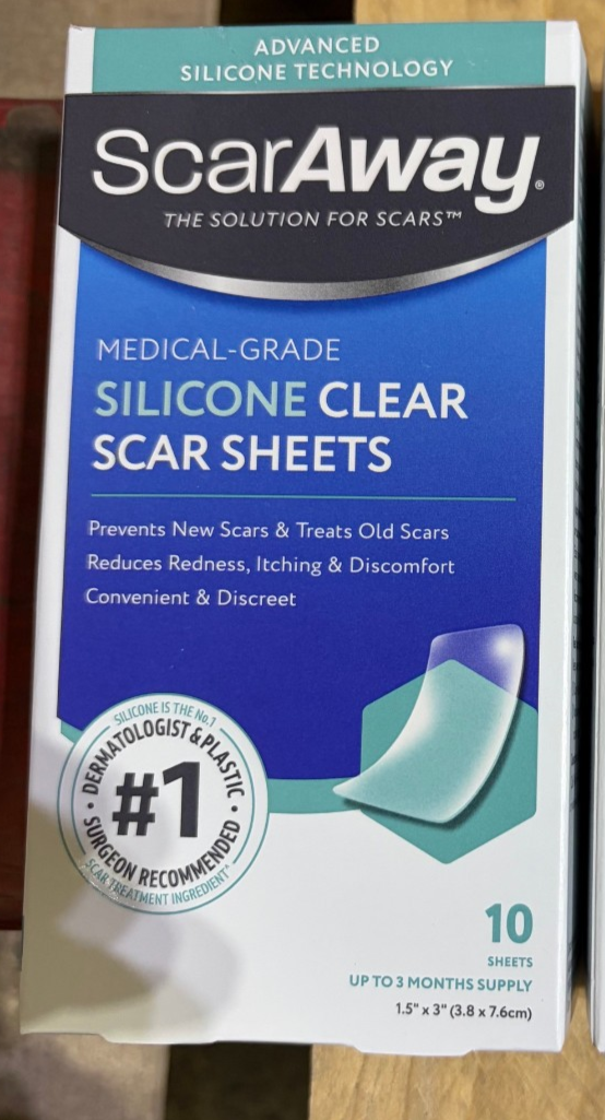 Scaraway Silicone Clear Scar Sheets 10 sheets