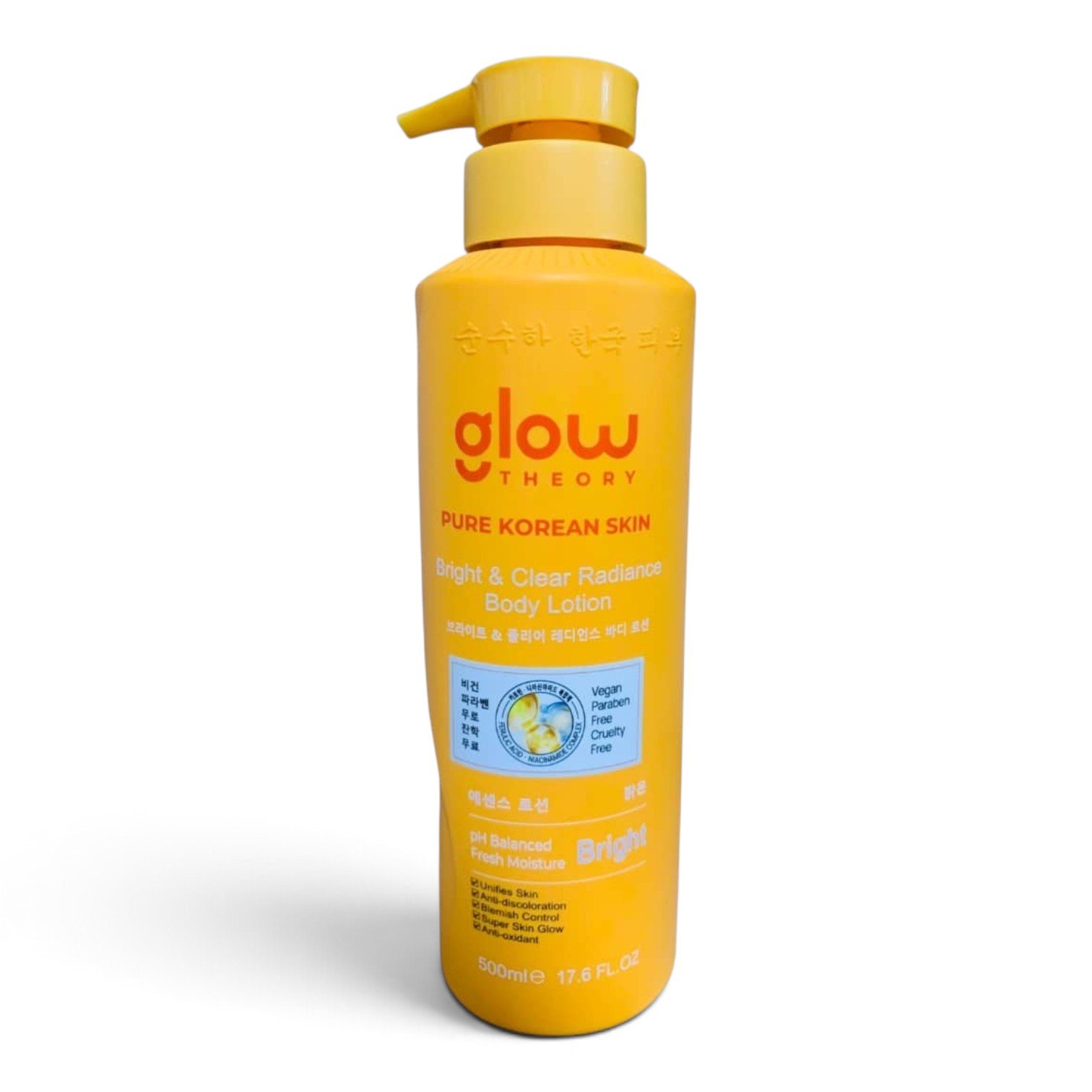 Glow Theory Pure Korean Skin Bright & Clear Radiance Body Lotion