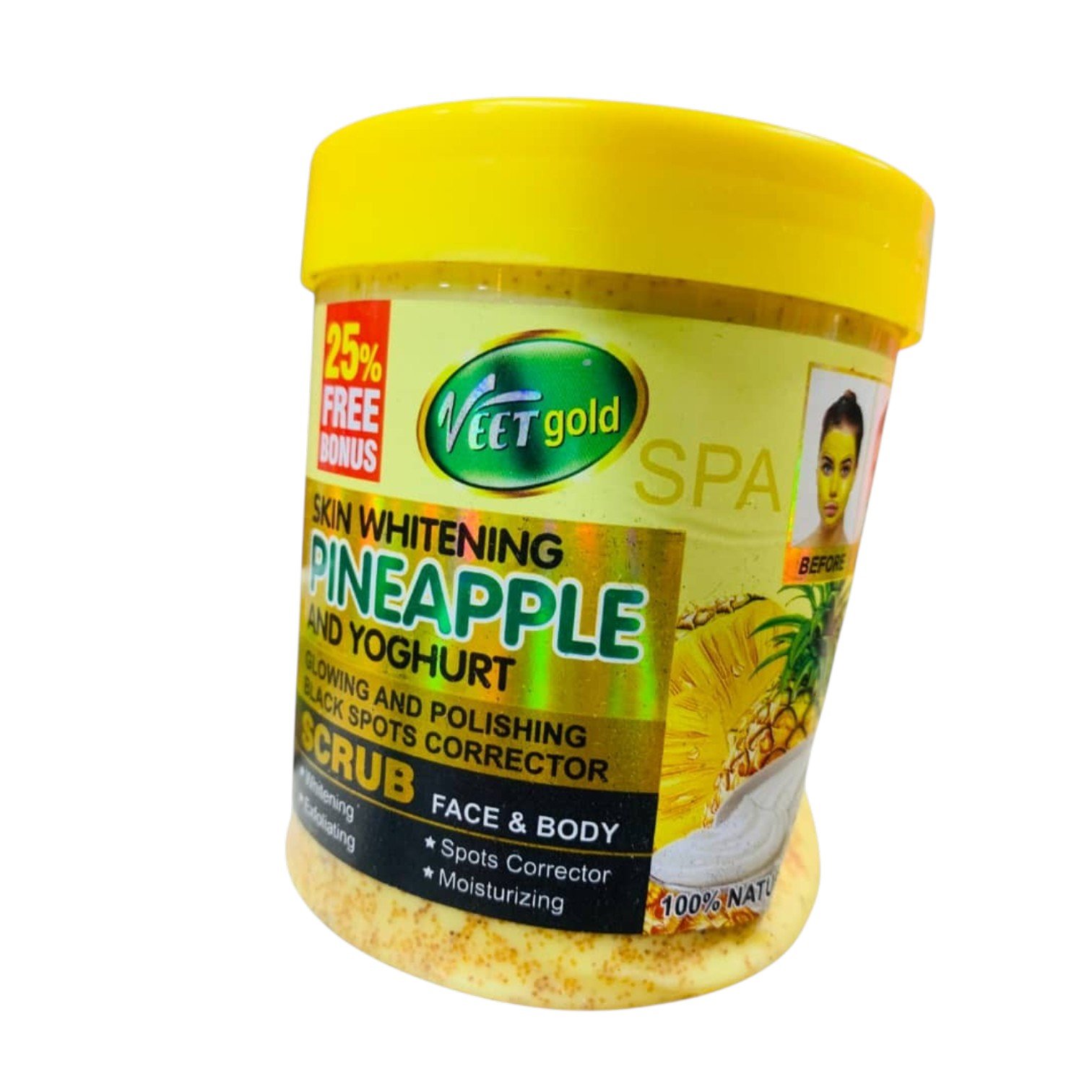 Veet Gold Pineapple & Yoghurt Face & Body Scrub