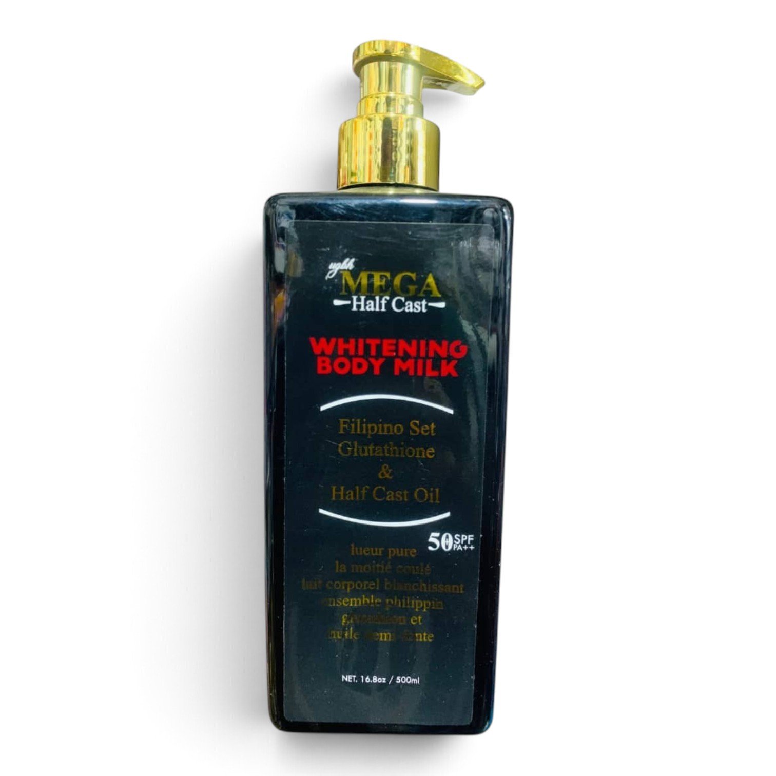 Mega Half Cast Whitening Body Milk is a 500ml