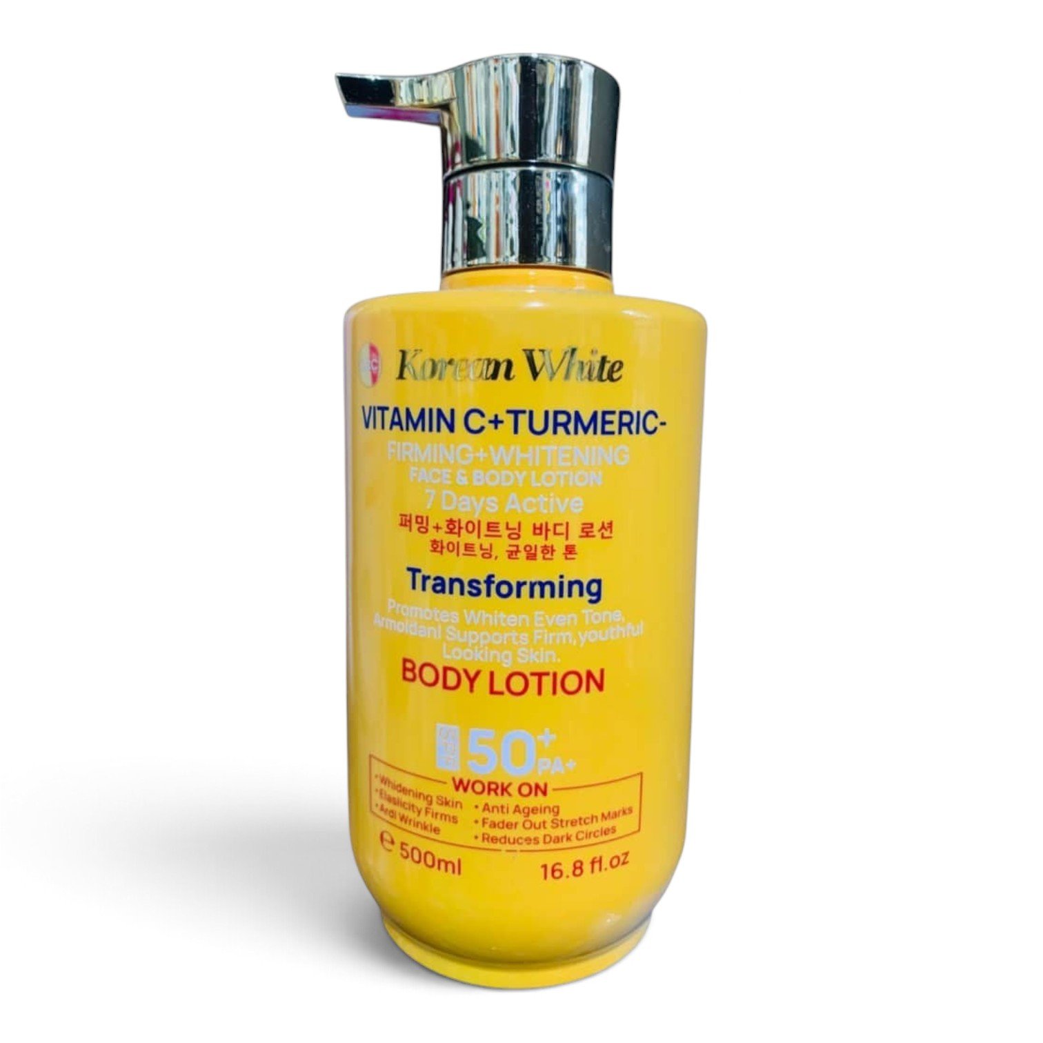 Korean White Vitamin C + Turmeric Firming & Whitening Face & Body Lotion
