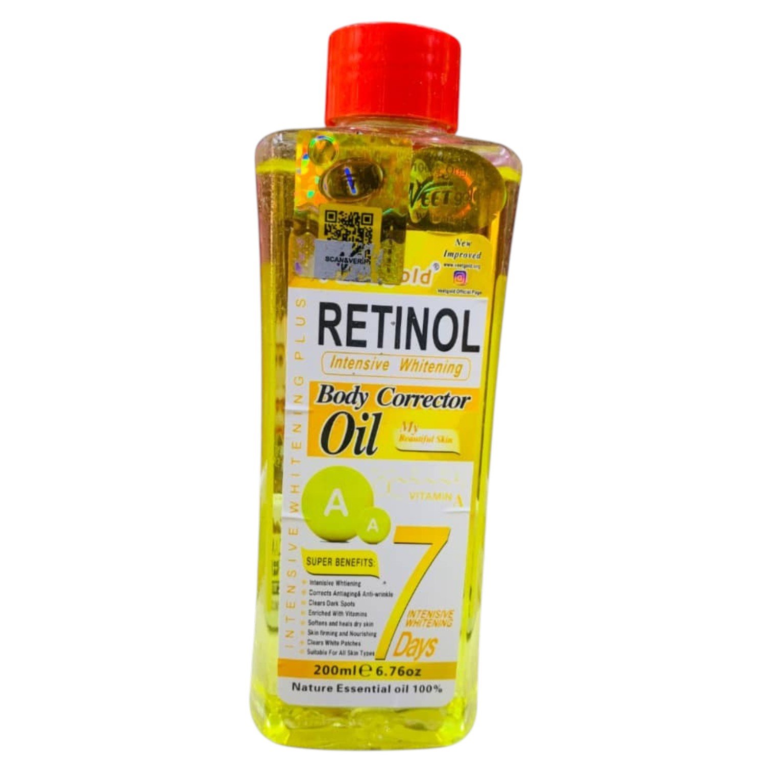 Veet Gold Retinol Body Corrector Oil 200ml