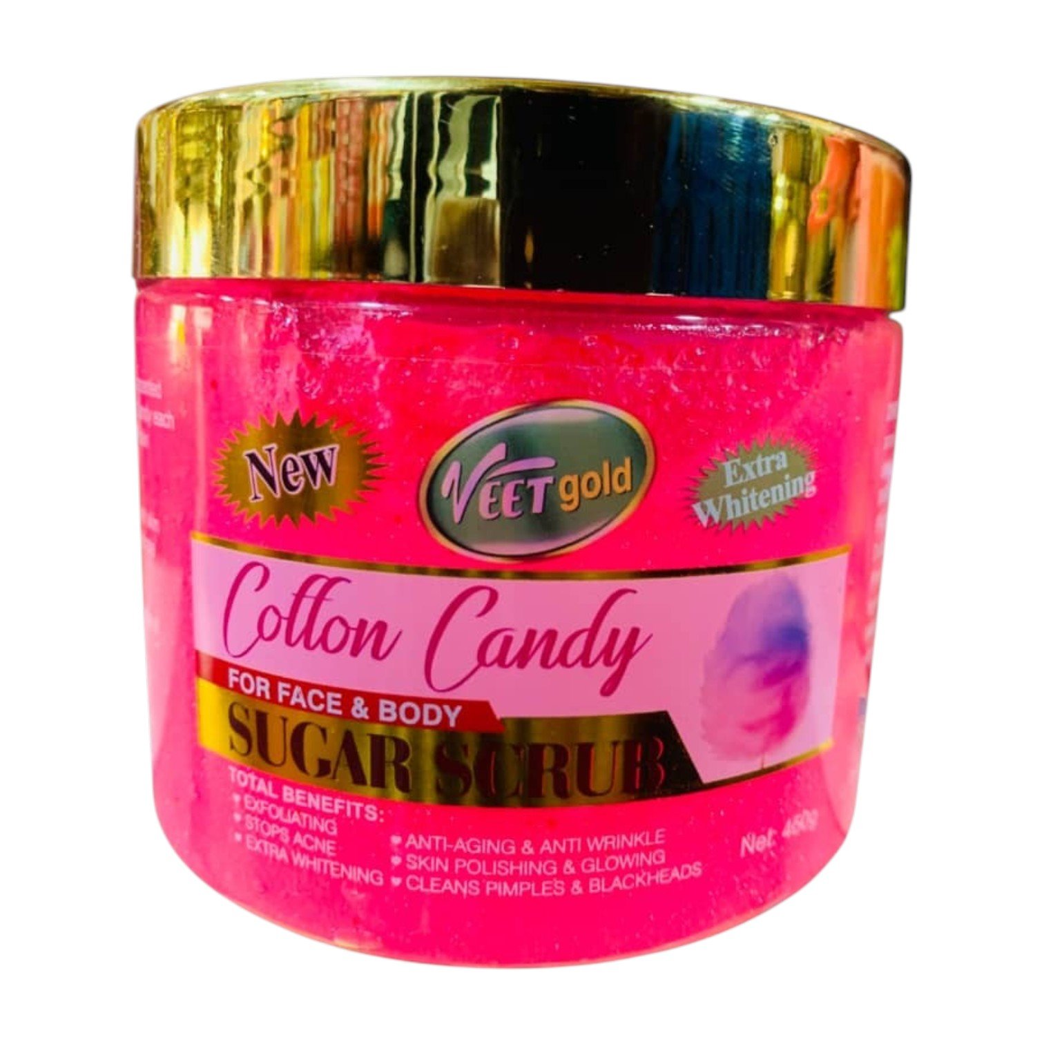 Veet Gold Cotton Candy Sugar Scrub 460g