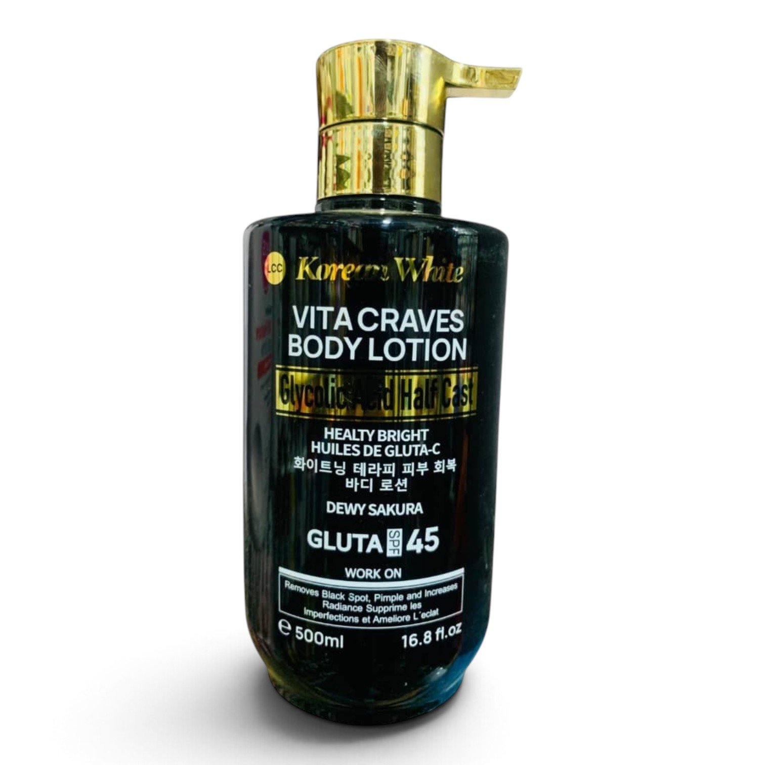 Korean White Vita Craves Body Lotion Glycolic Acid Half Cast