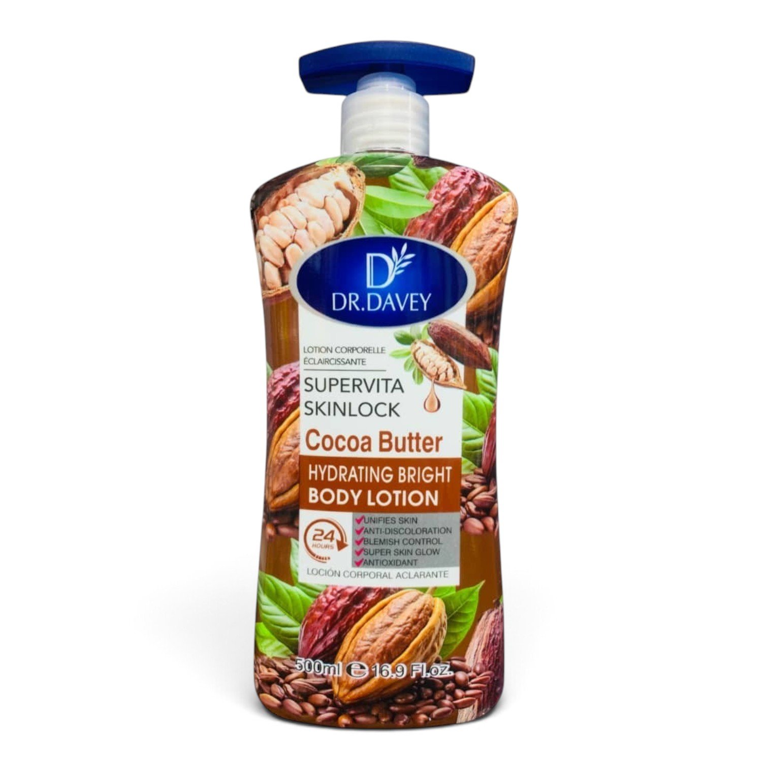 Dr. Davey Supervita Skinlock Cocoa Butter Hydrating Bright Body Lotion
