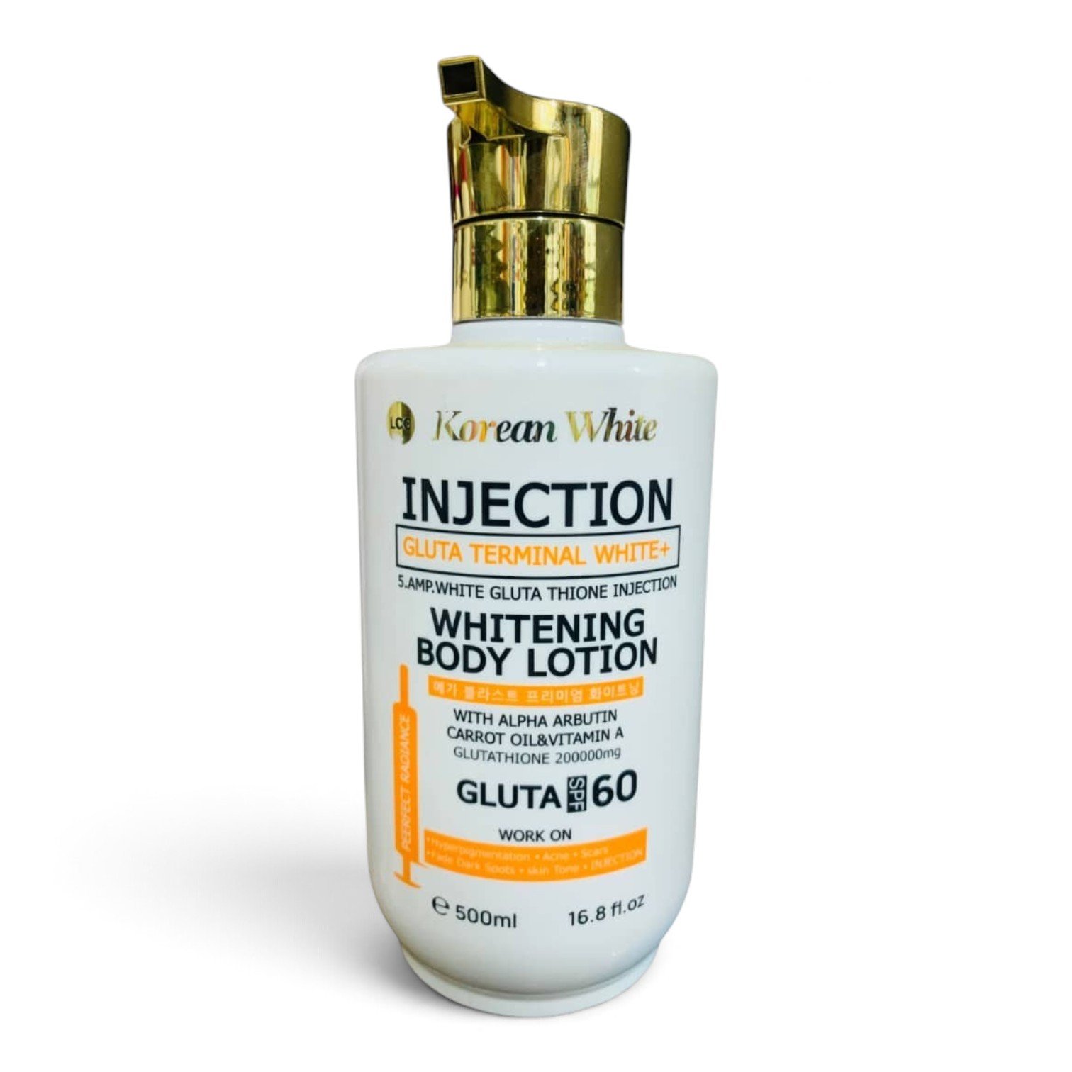 Korean White Injection Gluta Terminal White+ Whitening Body Lotion