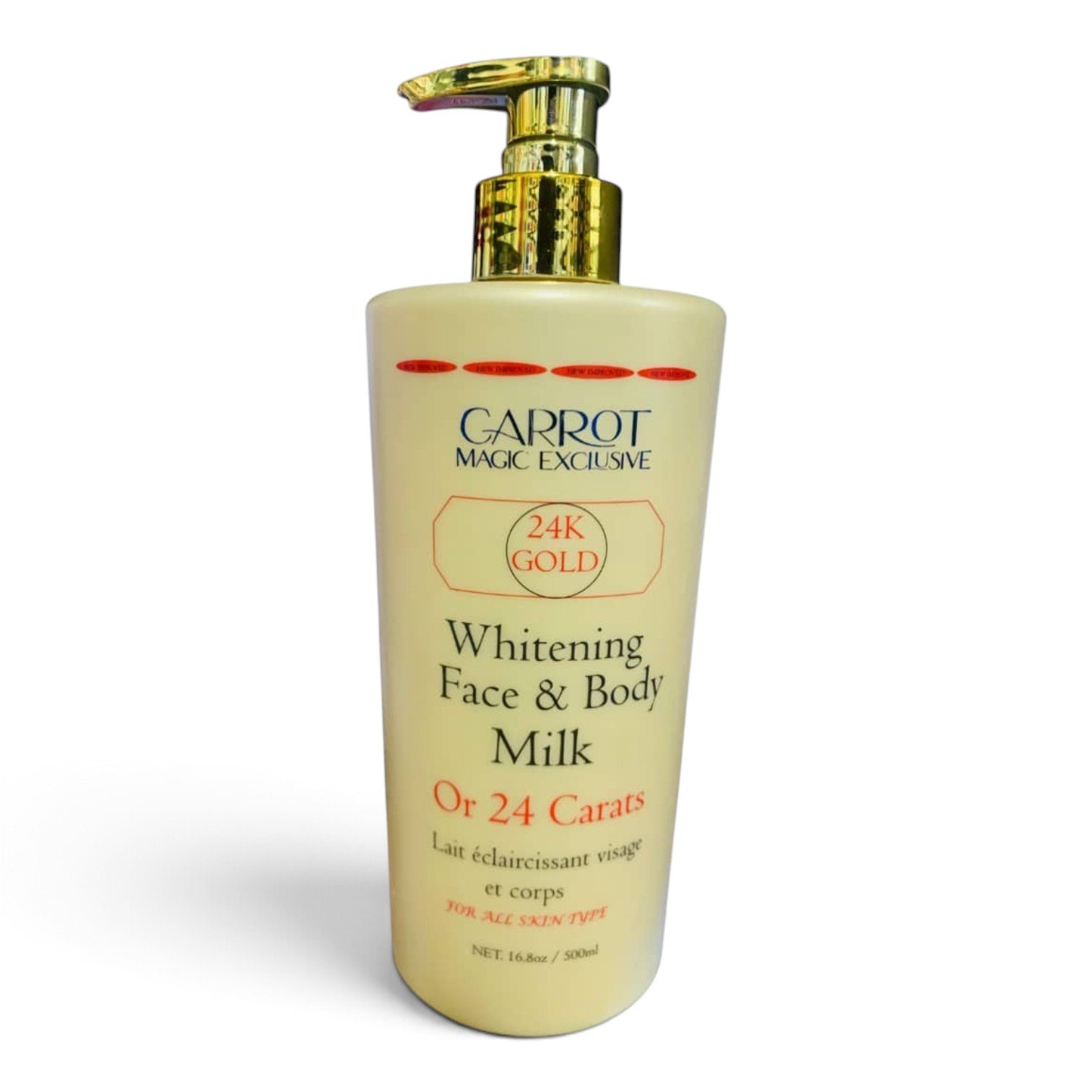 Carrot Magic Exclusive 24K Gold Whitening Face & Body Milk (500ml)