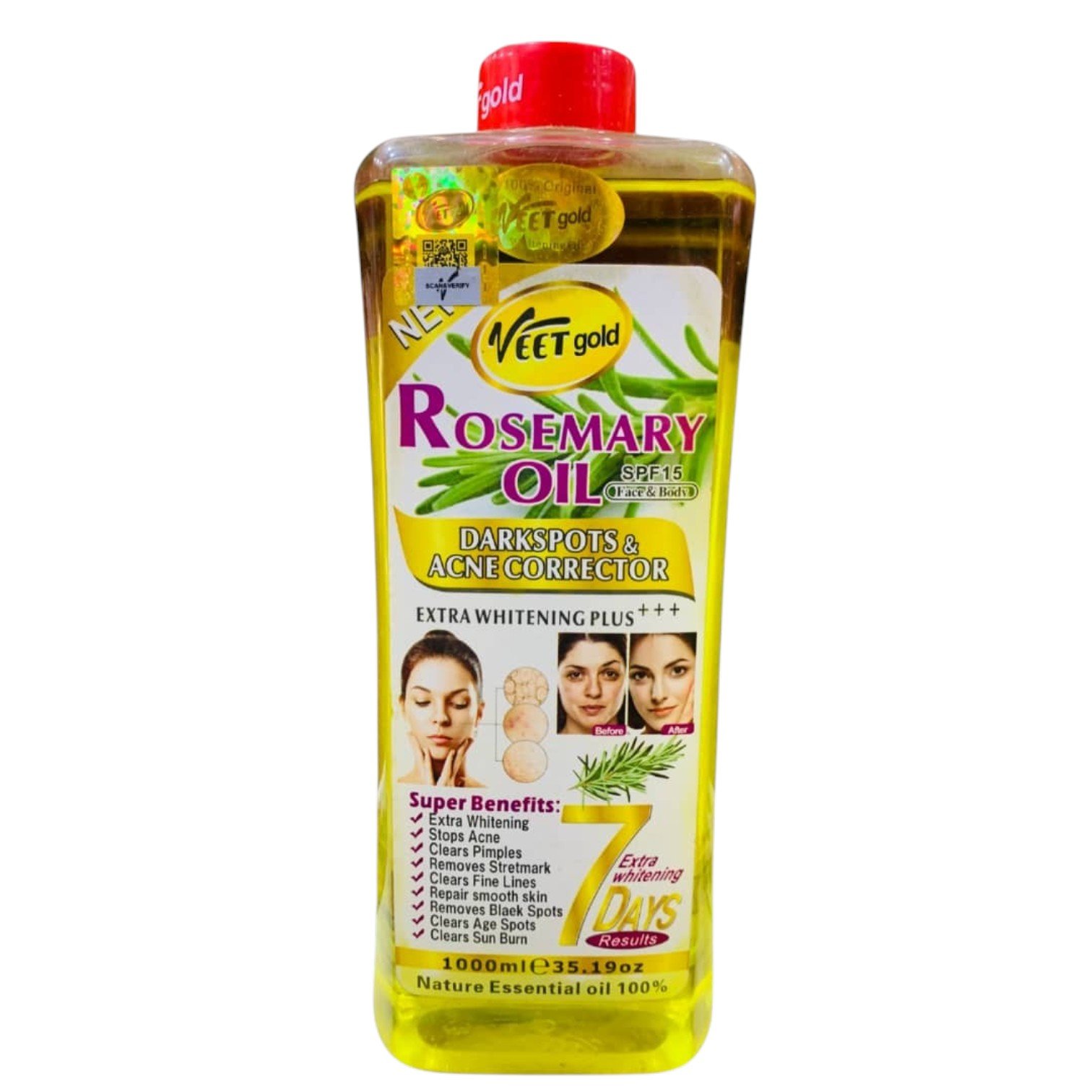 Veet Gold Rosemary Dark Spot & Acne Corrector Oil