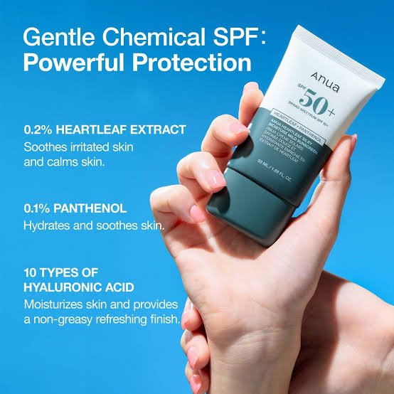 Anua Heartleaf Silky Moisture Sun Cream 50ml