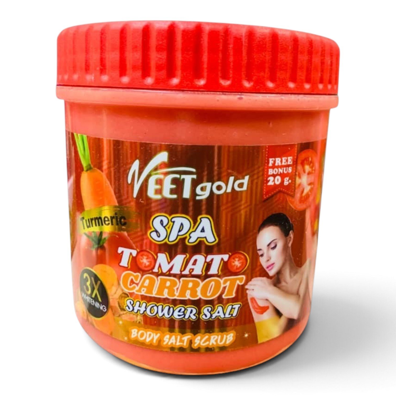 Veet Gold Tomato, Carrot & Turmeric Spa Scrub