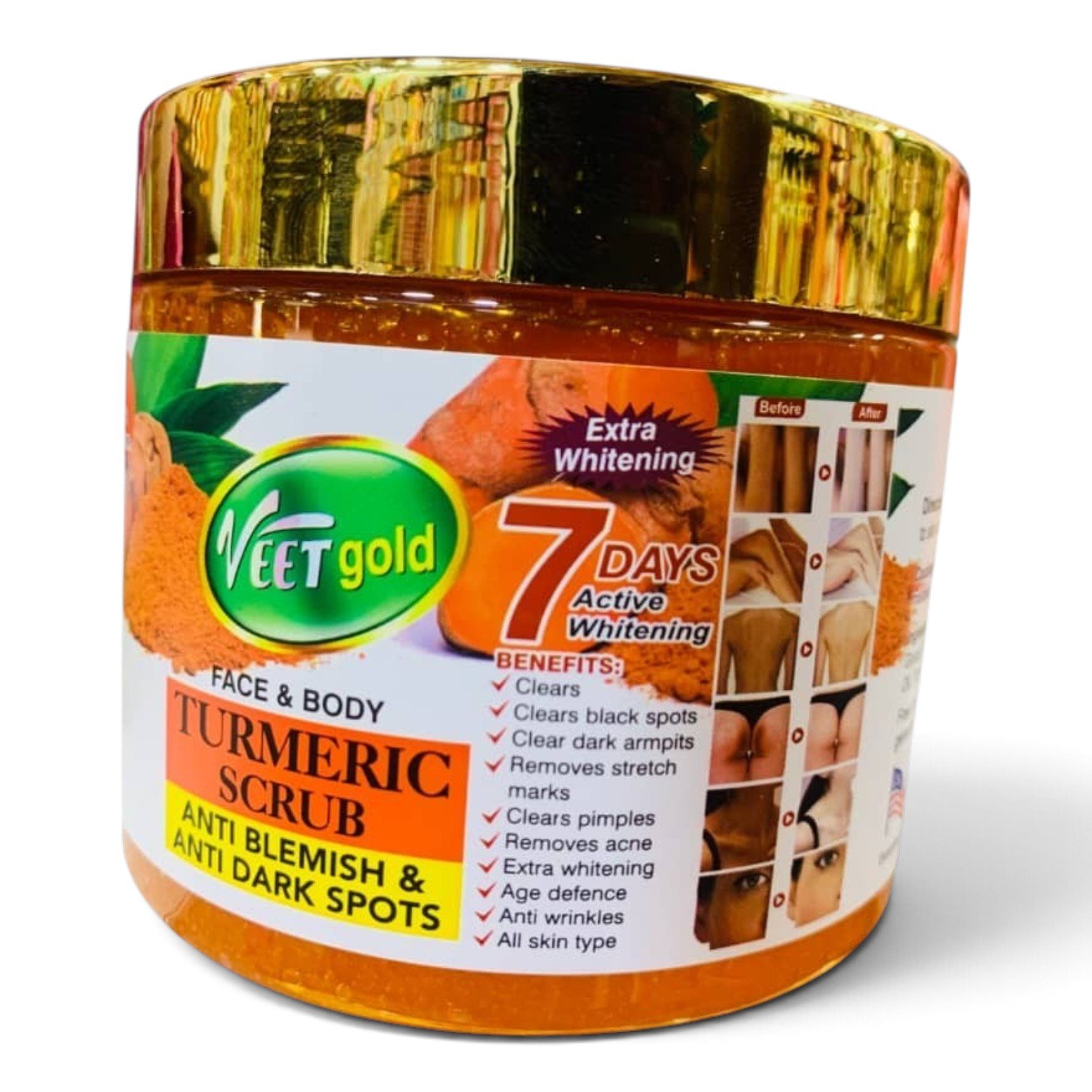 Veet Gold Turmeric Face & Body Scrub