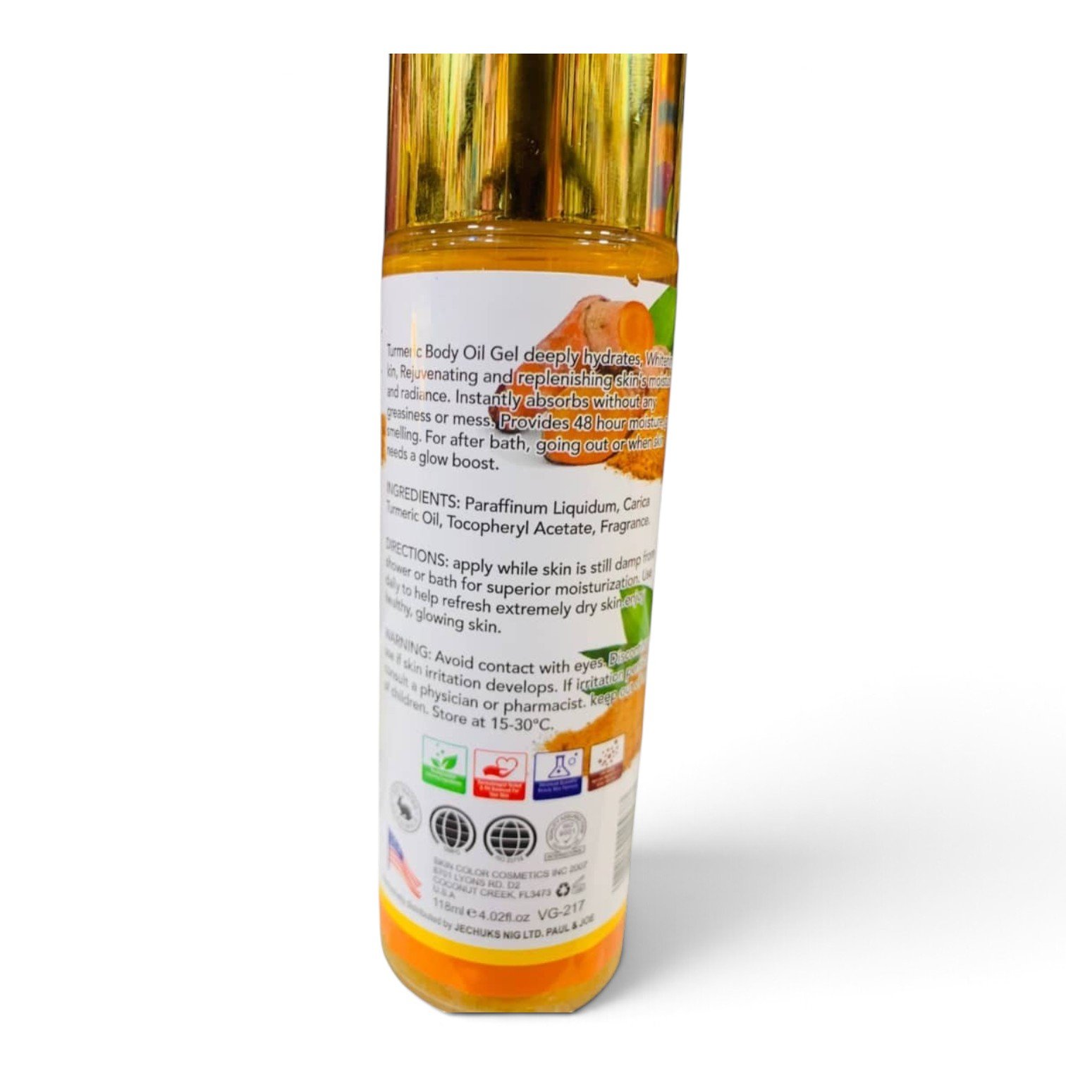 Veet Gold Turmeric Whitening Oil