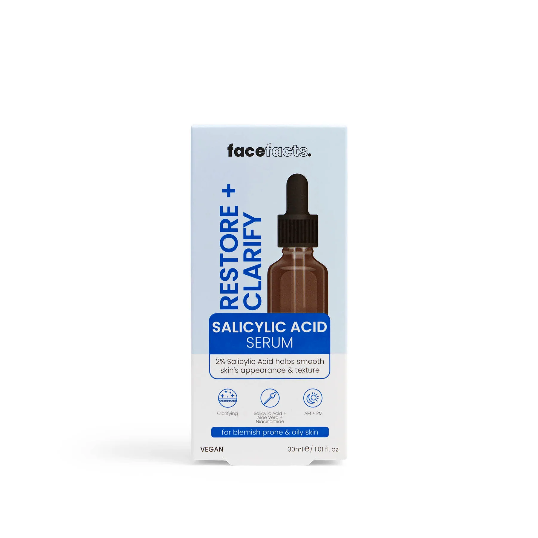 face facts Restore & Clarify Salicylic Acid Facial Serum 30ml