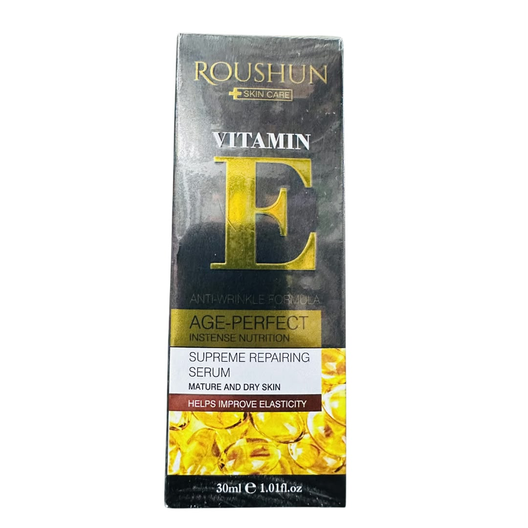 Roushun Vitamin E Age-Perfect Supreme Repairing Serum – 30ml