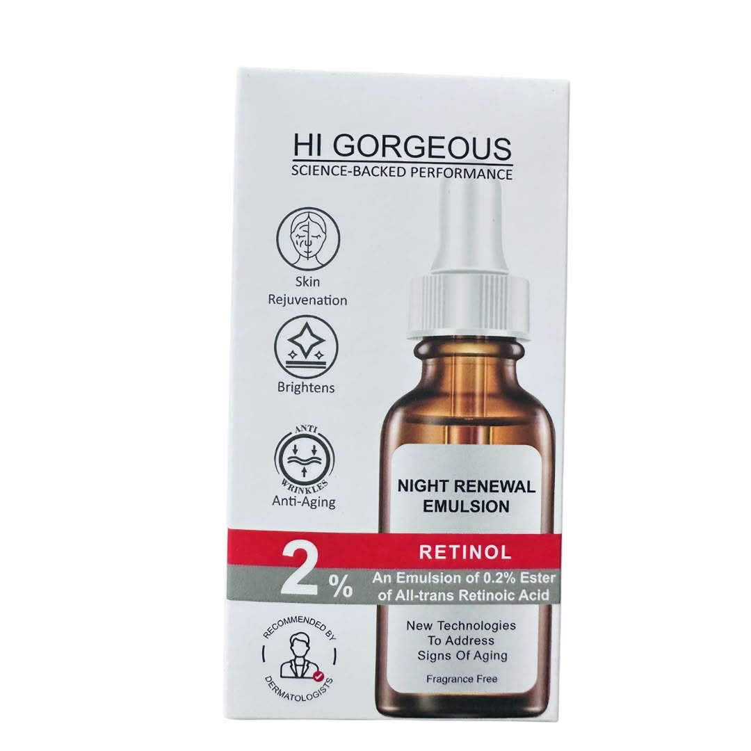 Hi Gorgeous Night Renewal Emulsion 2% Retinol Serum