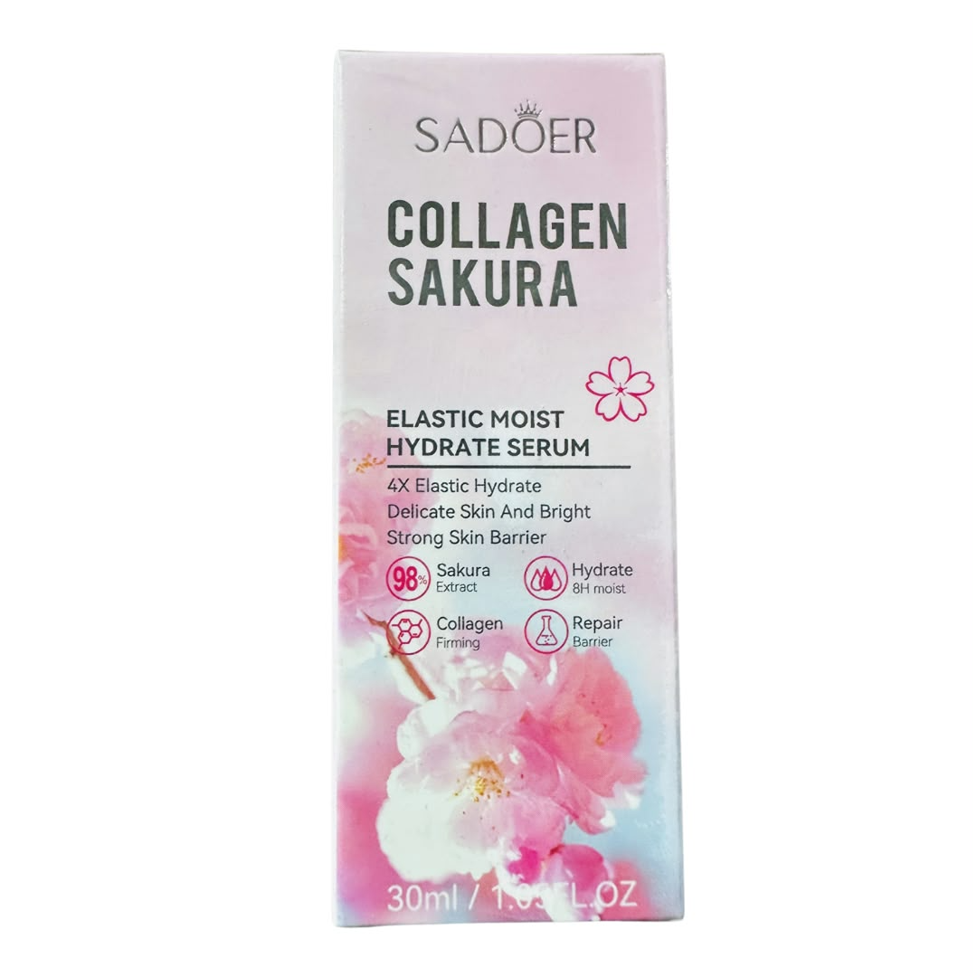 SADOER Collagen Sakura Elastic Moist Hydrate Serum – 30ml