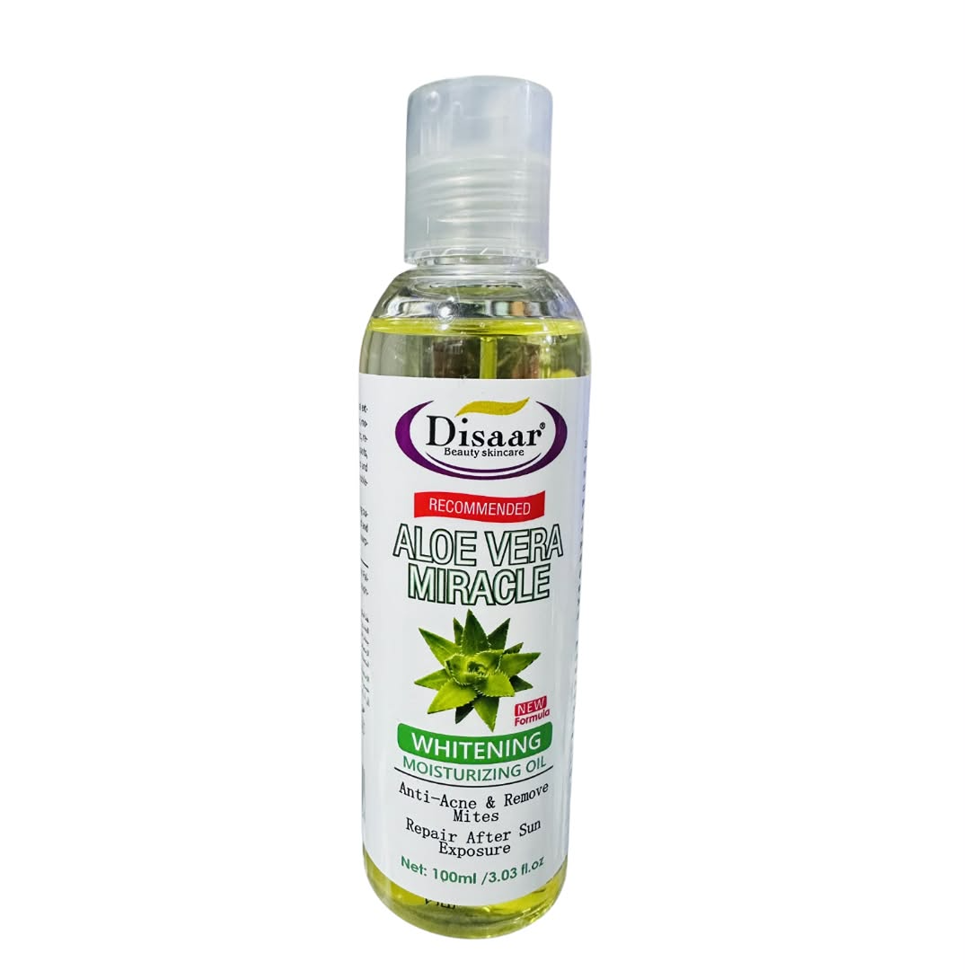 Product Name Disaar Aloe Vera Miracle Whitening Moisturizing Oil – 100ml