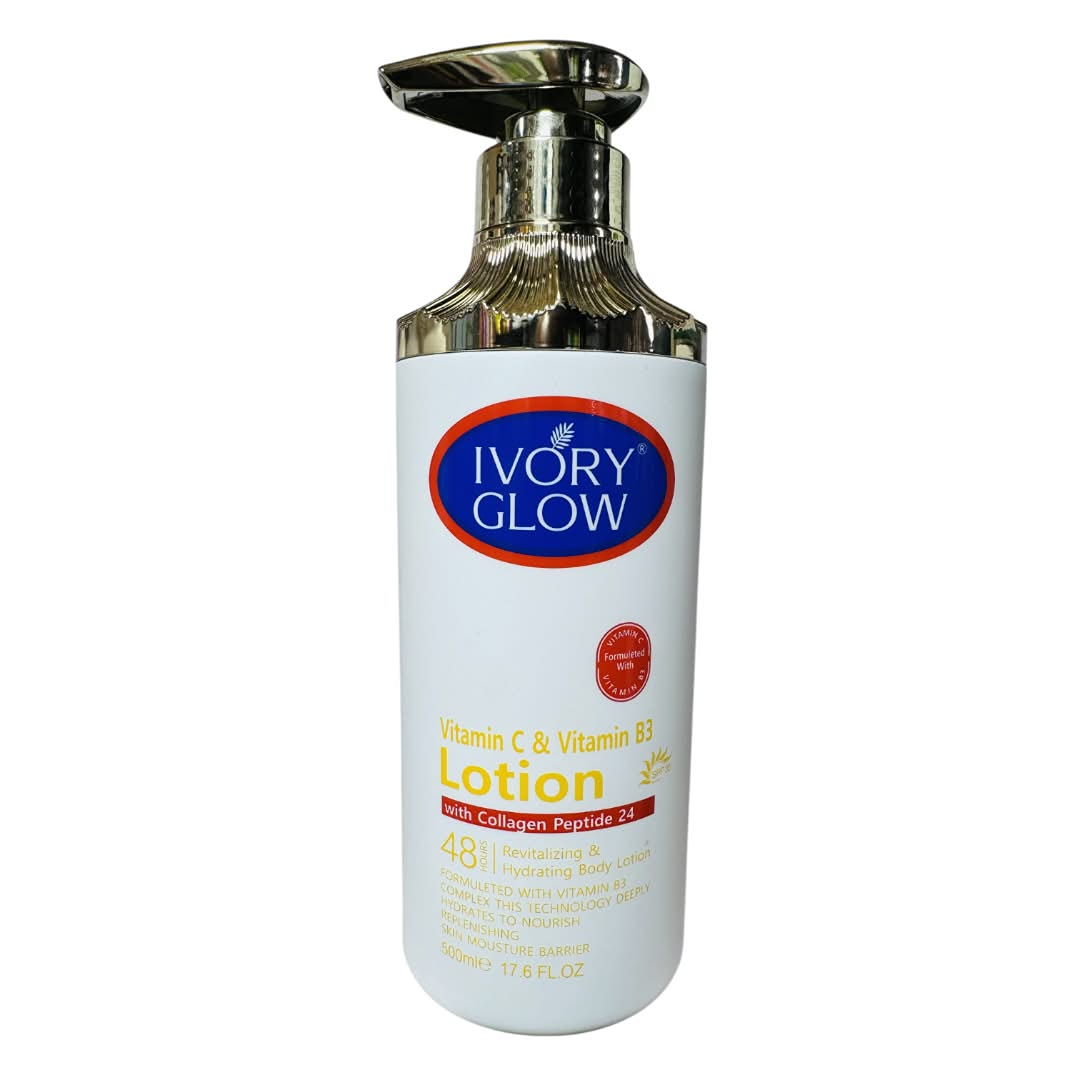 Ivory Glow Vitamin C & Vitamin B3 Lotion with Collagen Peptide 24 500ml