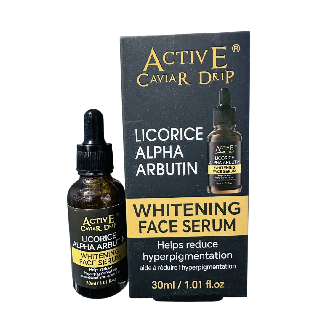 Active Caviar Drip Licorice Alpha Arbutin Whitening Face Serum – 30ml