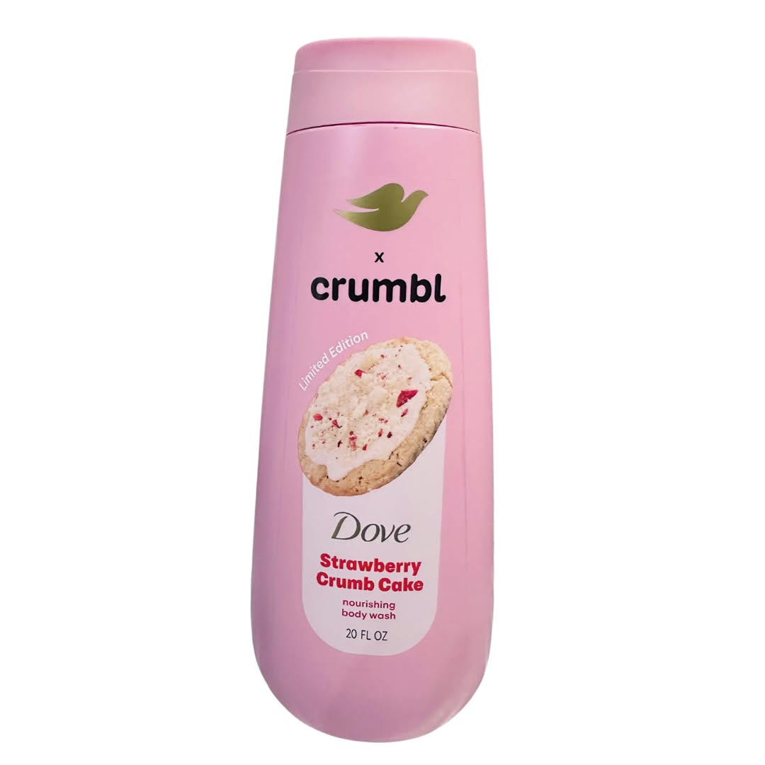 Dove x Crumbl Strawberry Crumb Cake Nourishing Body Wash 20 fl oz