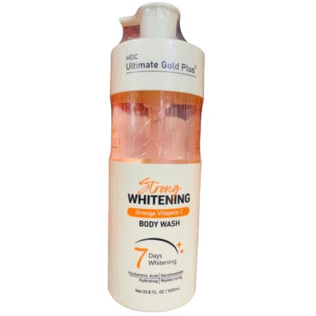 HDC Ultimate Gold Plus Strong Whitening Orange Vitamin C Body Wash (1000ml)