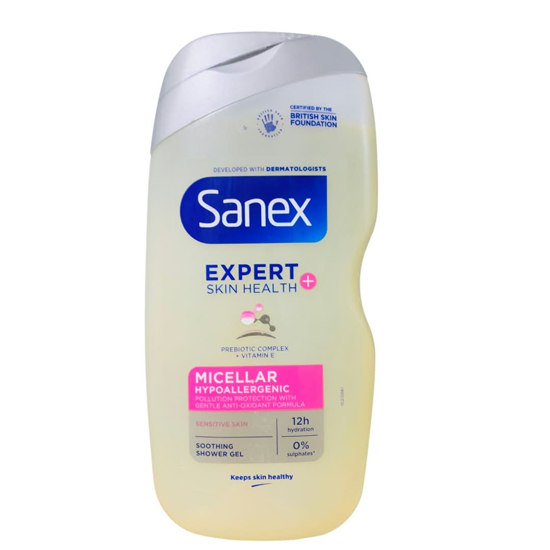 Sanex Expert Skin Health+ Micellar Hypoallergenic Soothing Shower Gel