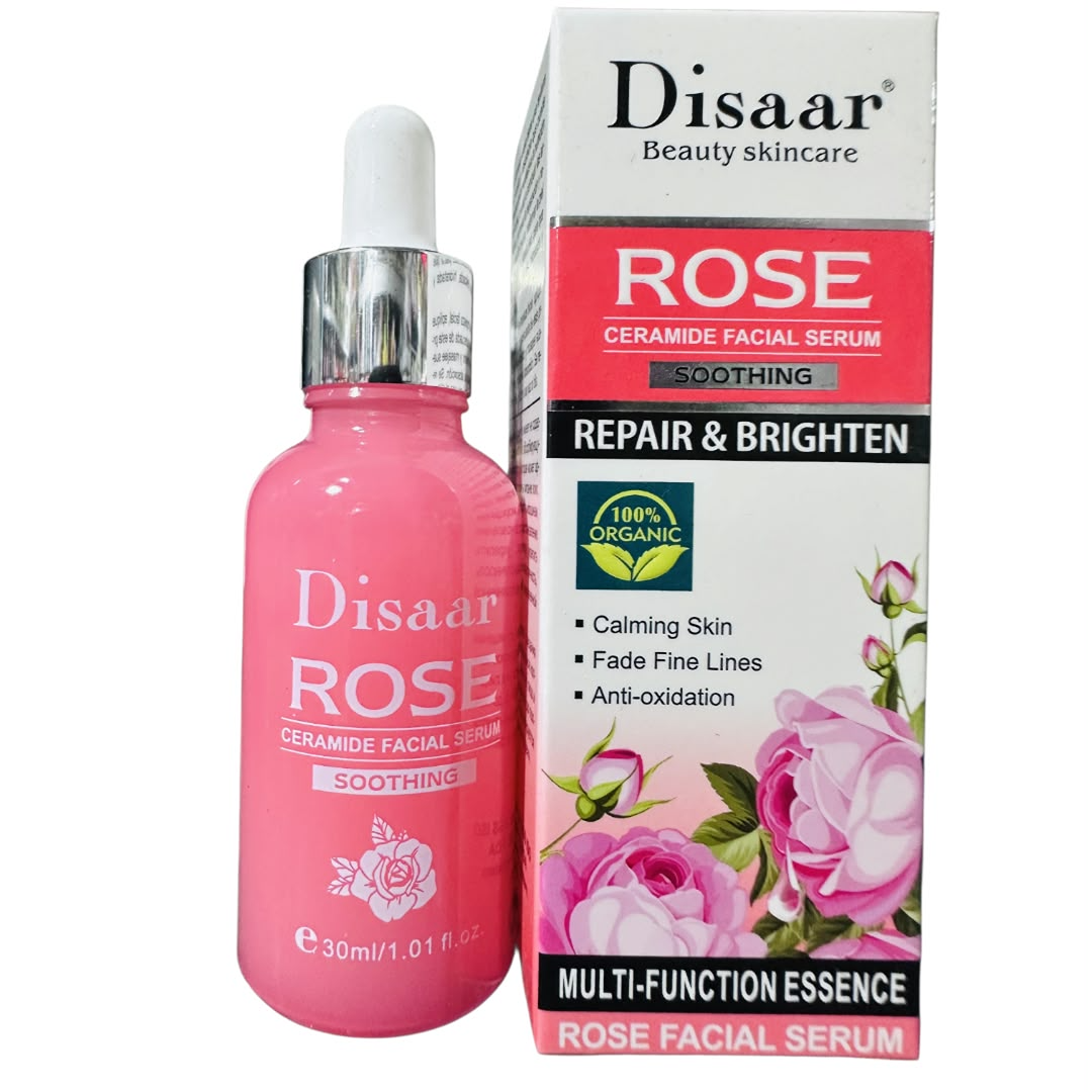 Disaar Beauty Skincare Rose & Ceramide Facial Serum – 30ml