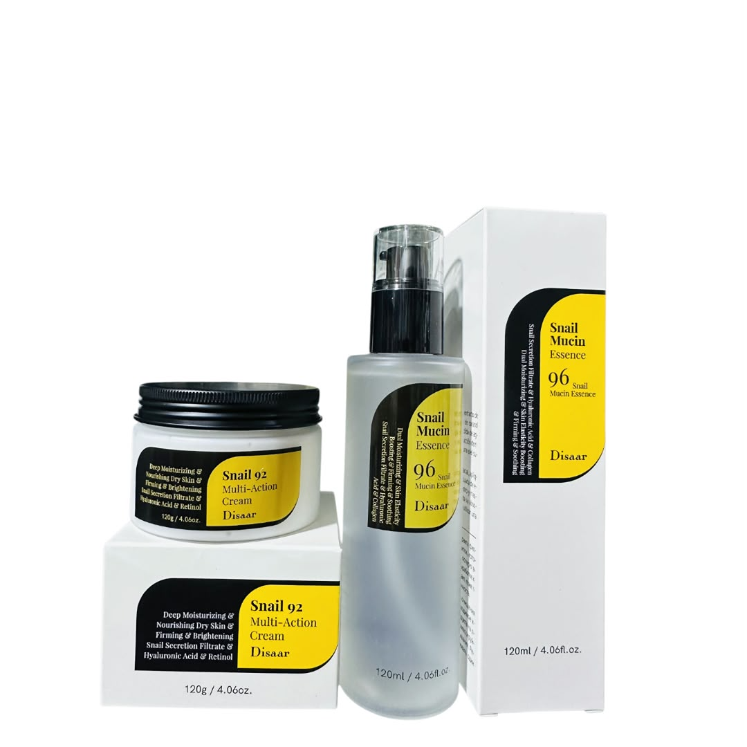 Disaar Snail Mucin Skincare Set β Snail 92 Multi-Action Cream 120g