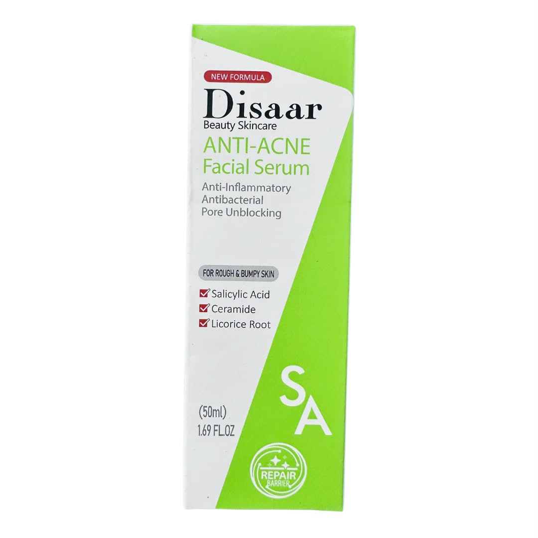 Disaar Anti-Acne Face Serum with Salicylic Acid & Licorice – 50ml