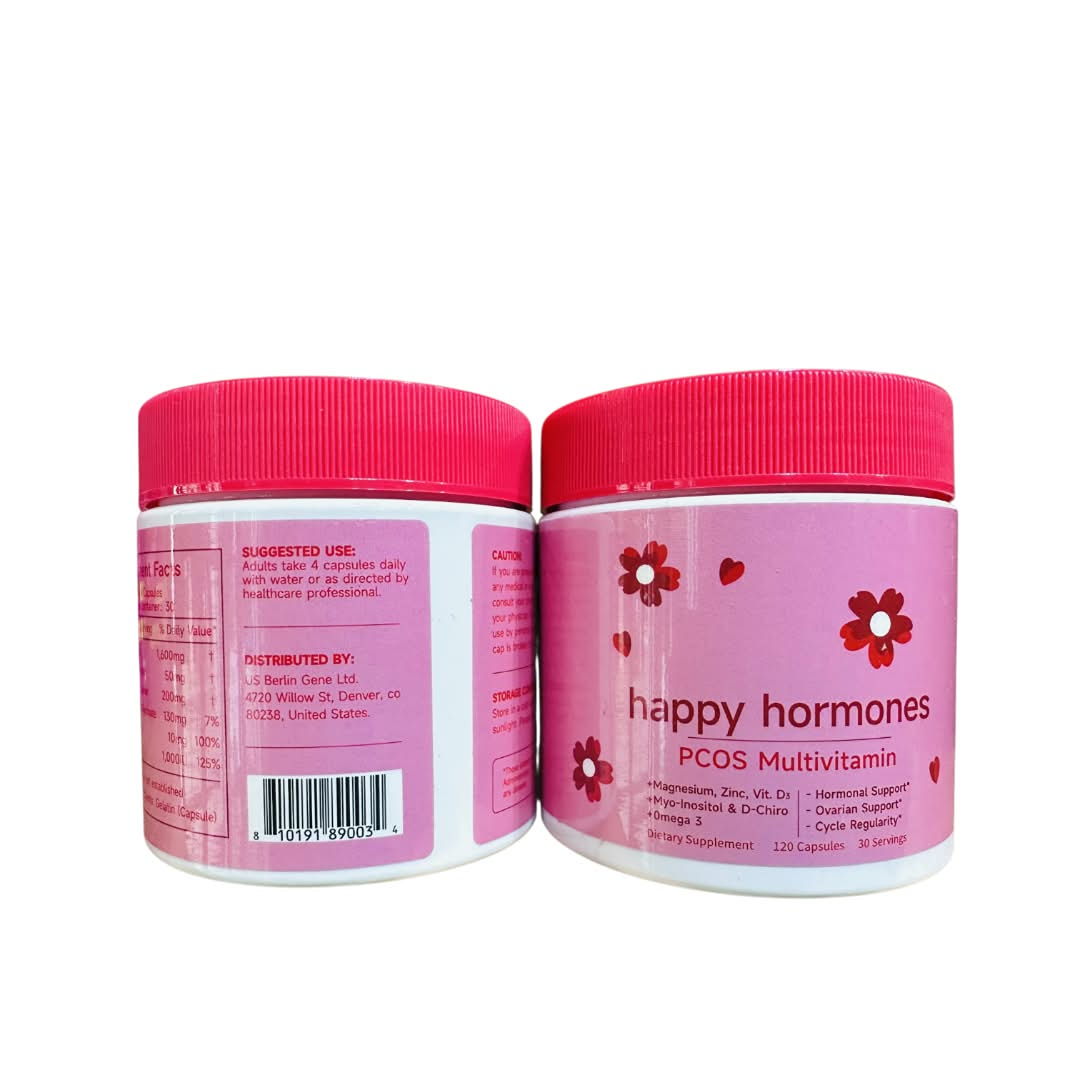 Happy Hormones PCOS Multivitamin 120 Capsules