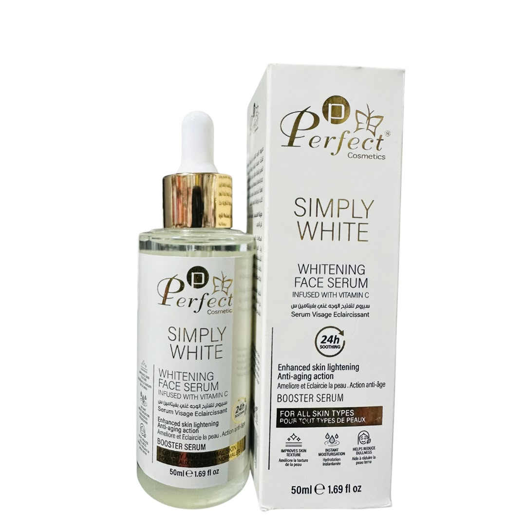 Perfect Cosmetics Simply White Whitening Face Serum Infused with Vitamin C – 50ml