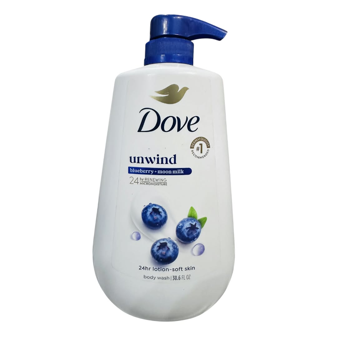 Dove Unwind Blueberry & Moon Milk Body Wash 30.6 fl oz