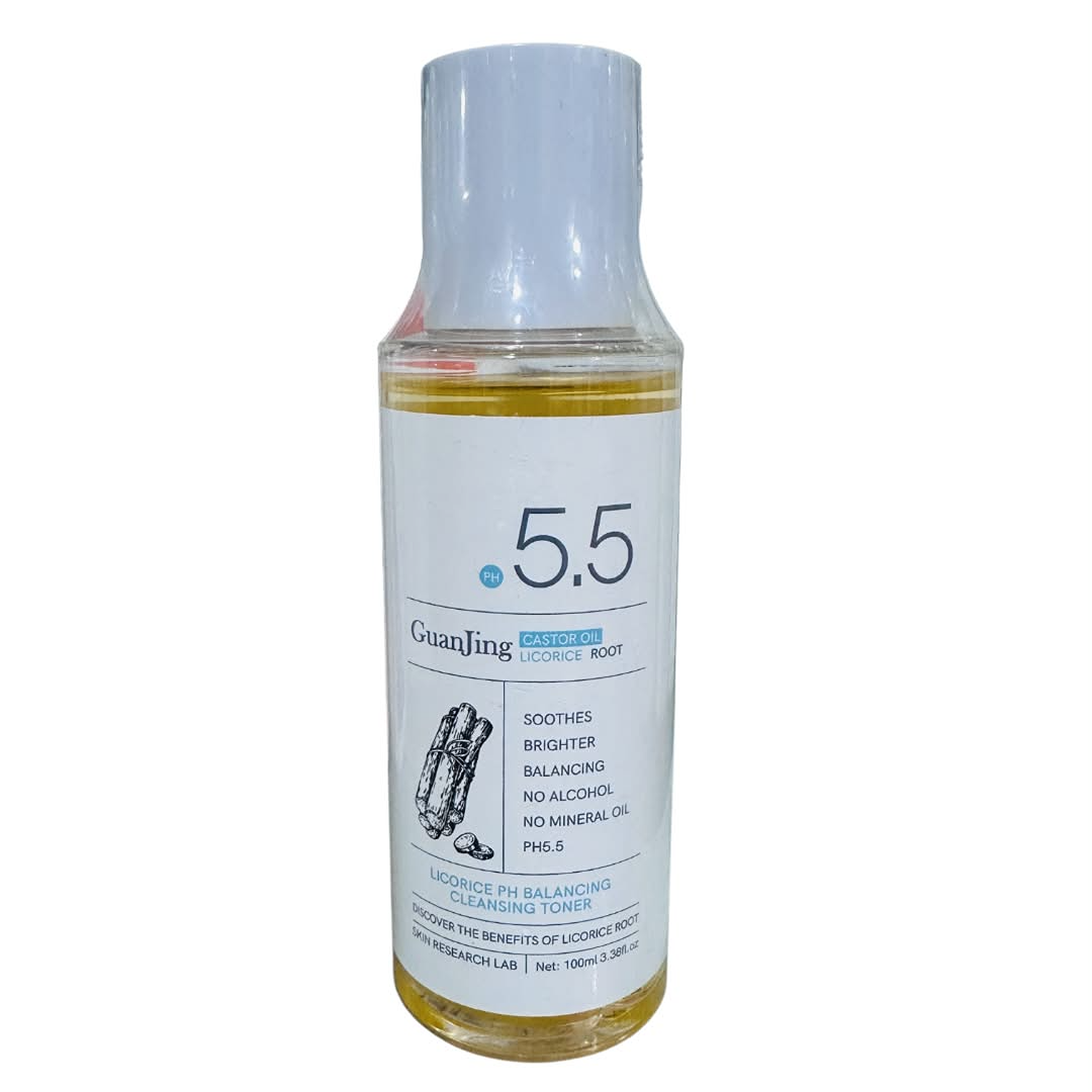 Guanjing Castor Oil Licorice pH 5.5 Balancing Cleansing Toner (100ml)
