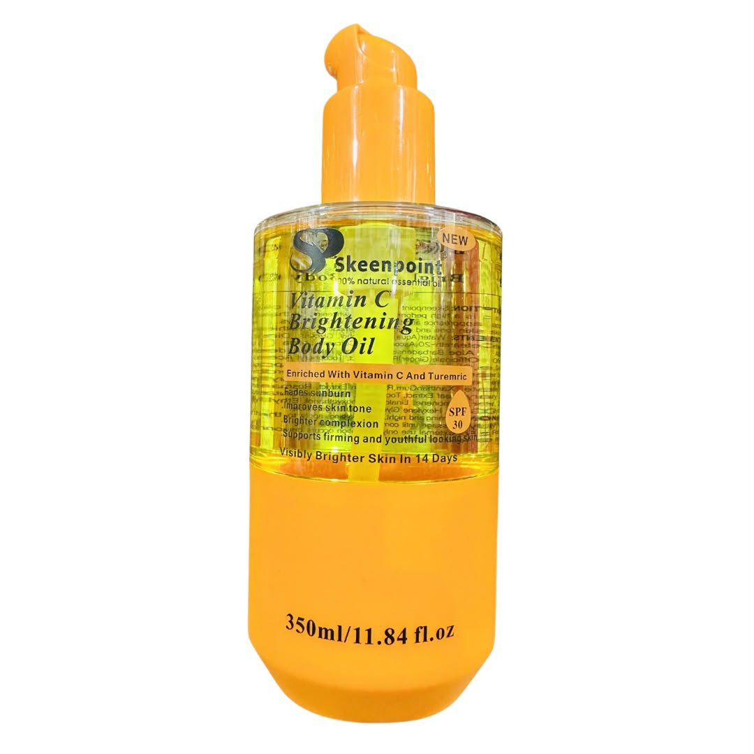Skeenpoint Vitamin C & Turmeric Brightening Body Oil (350ml)