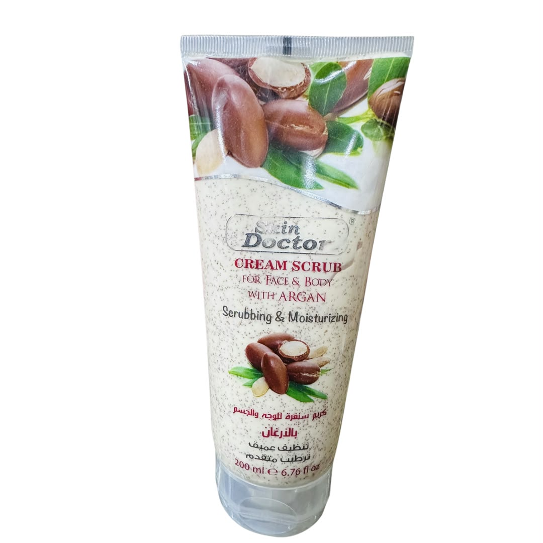 Skin Doctor Argan Face & Body Cream Scrub 200ml