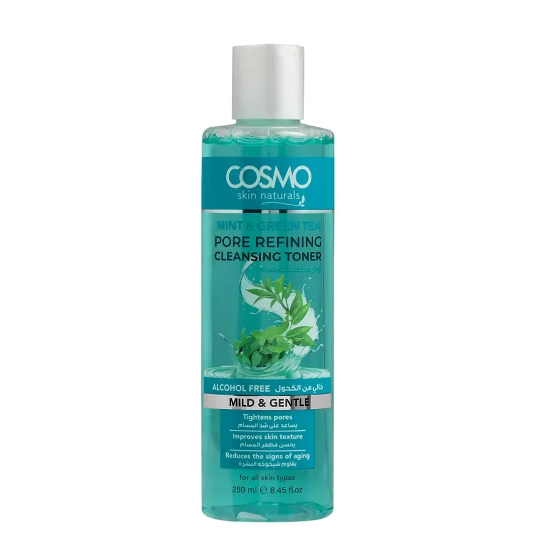 Cosmo Skin Naturals Mint & Green Tea Pore Refining Cleansing Toner (250ml)