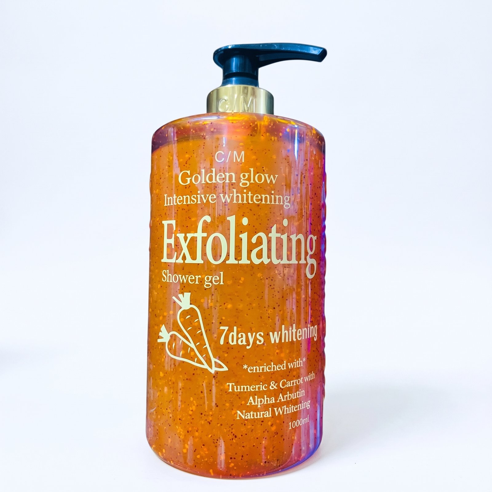 C/M Golden Glow Intensive Whitening Exfoliating Shower Gel
