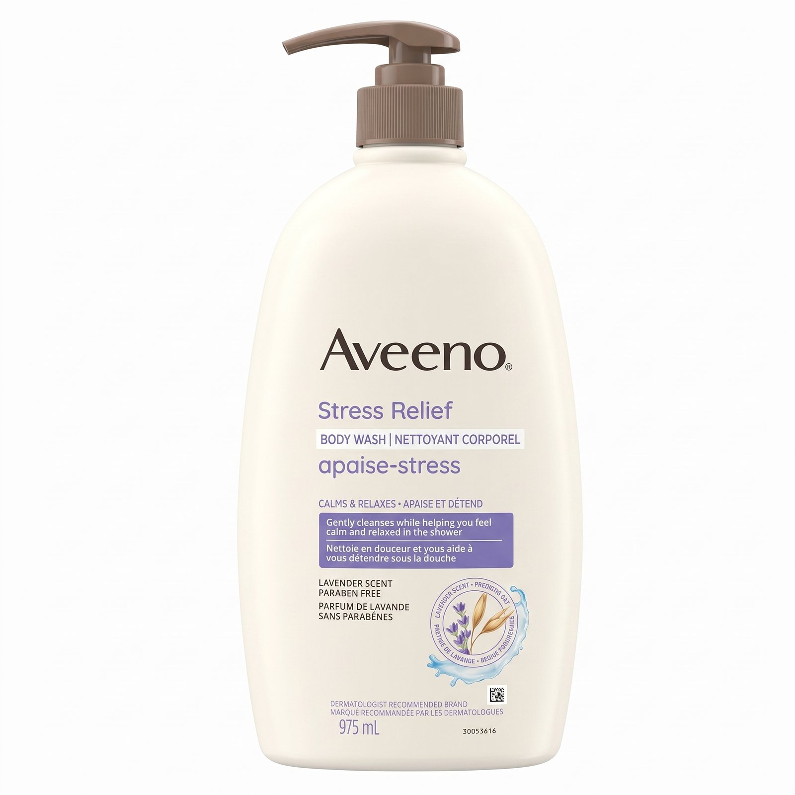 Aveeno Stress Relief Body Wash (Lavender Scent) 975ml