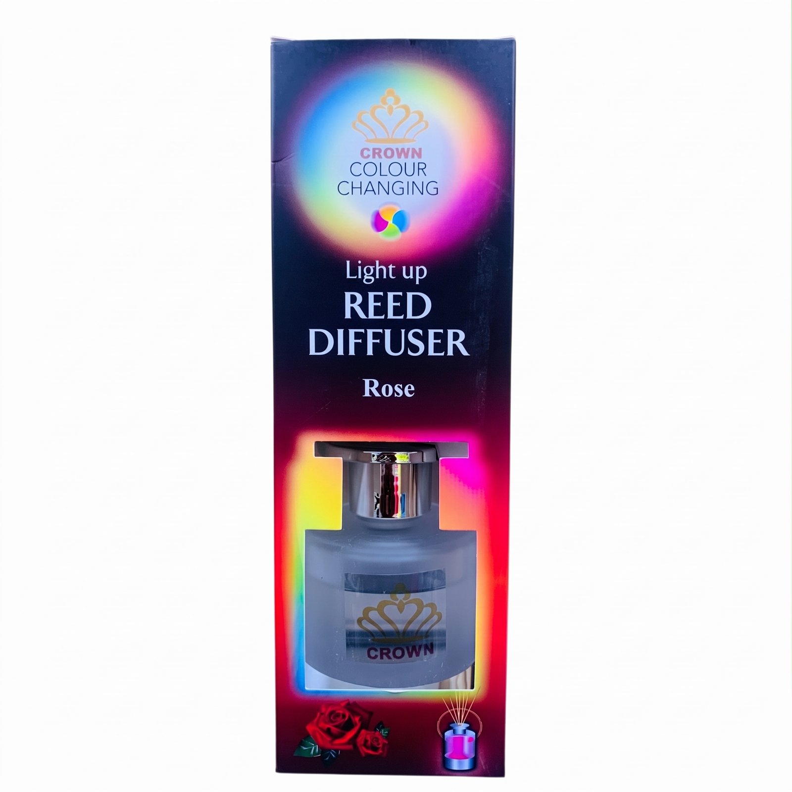 Crown Colour Changing Light up Reed Diffuser – Rose