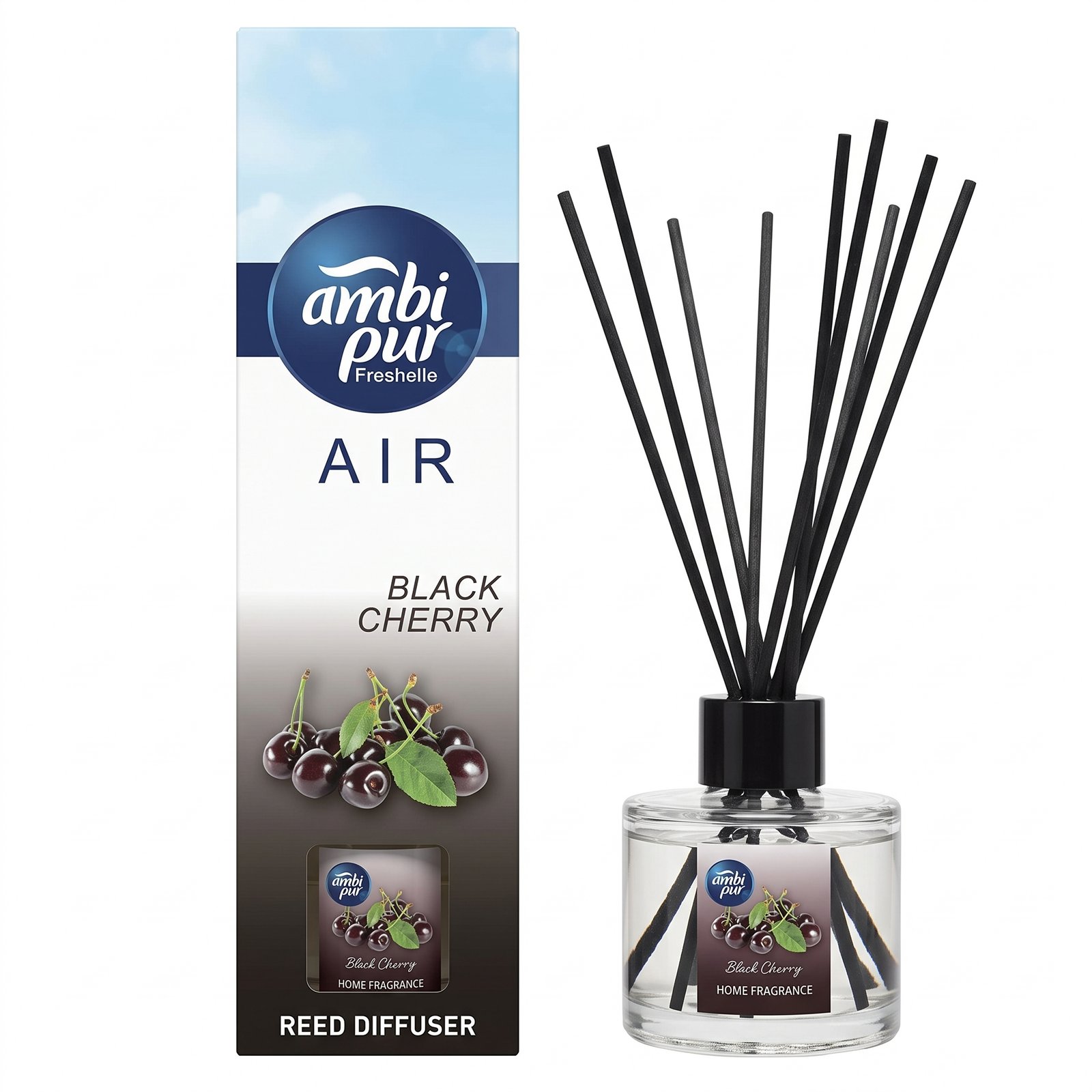 Ambi Pur Freshelle Air Reed Diffuser (Black Cherry scent)