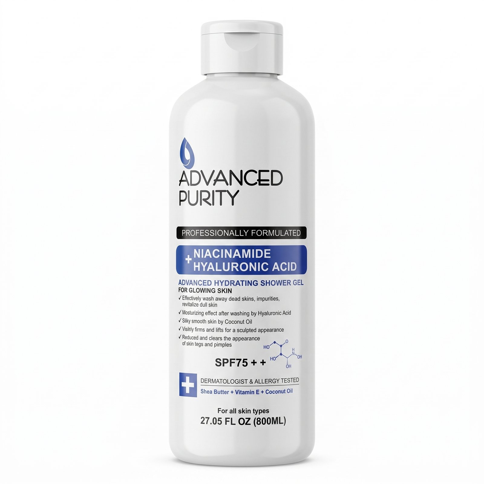 Advanced Purity Niacinamide + Hyaluronic Acid Advanced Hydrating Shower Gel