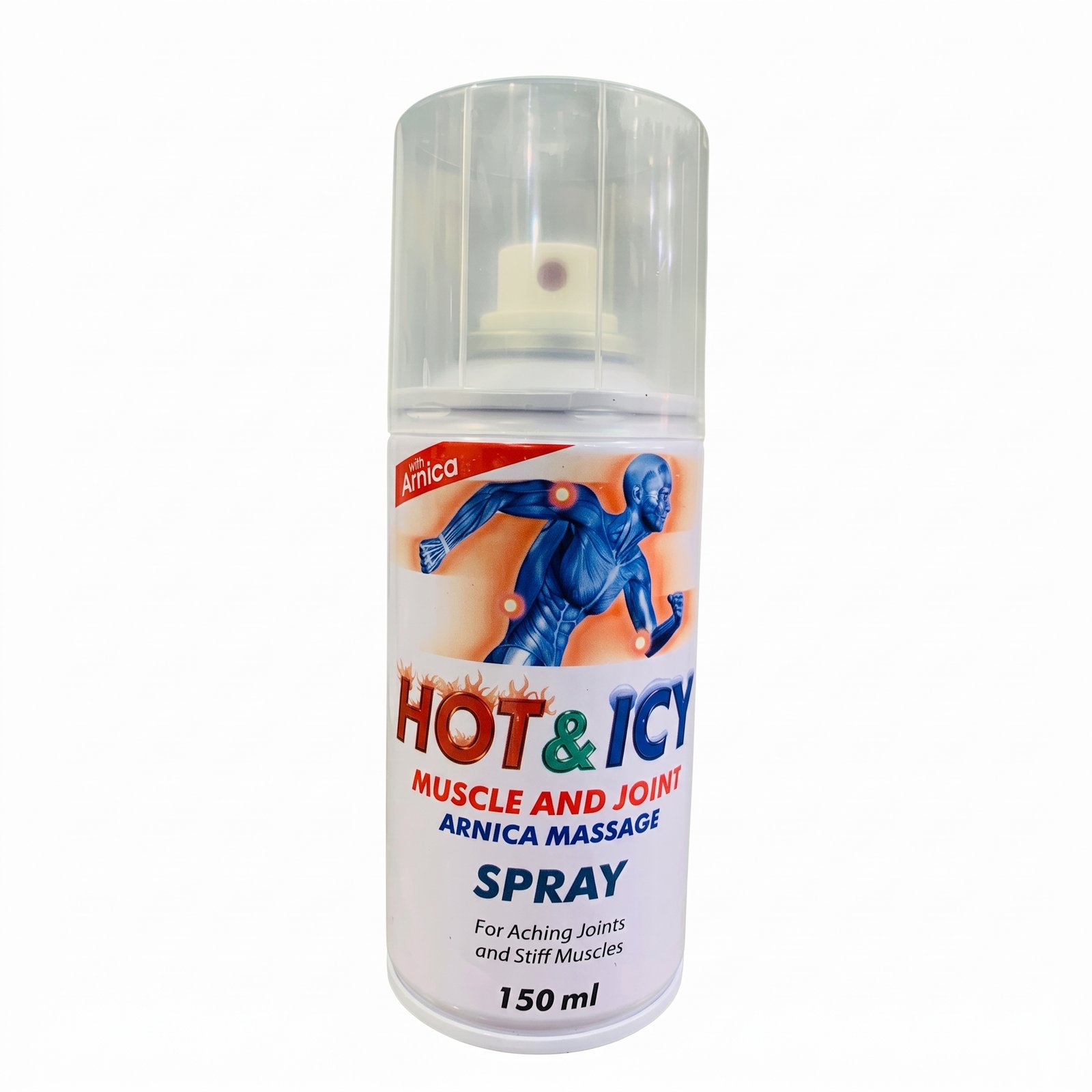 HOT & ICY Muscle and Joint Arnica Massage Spray.
