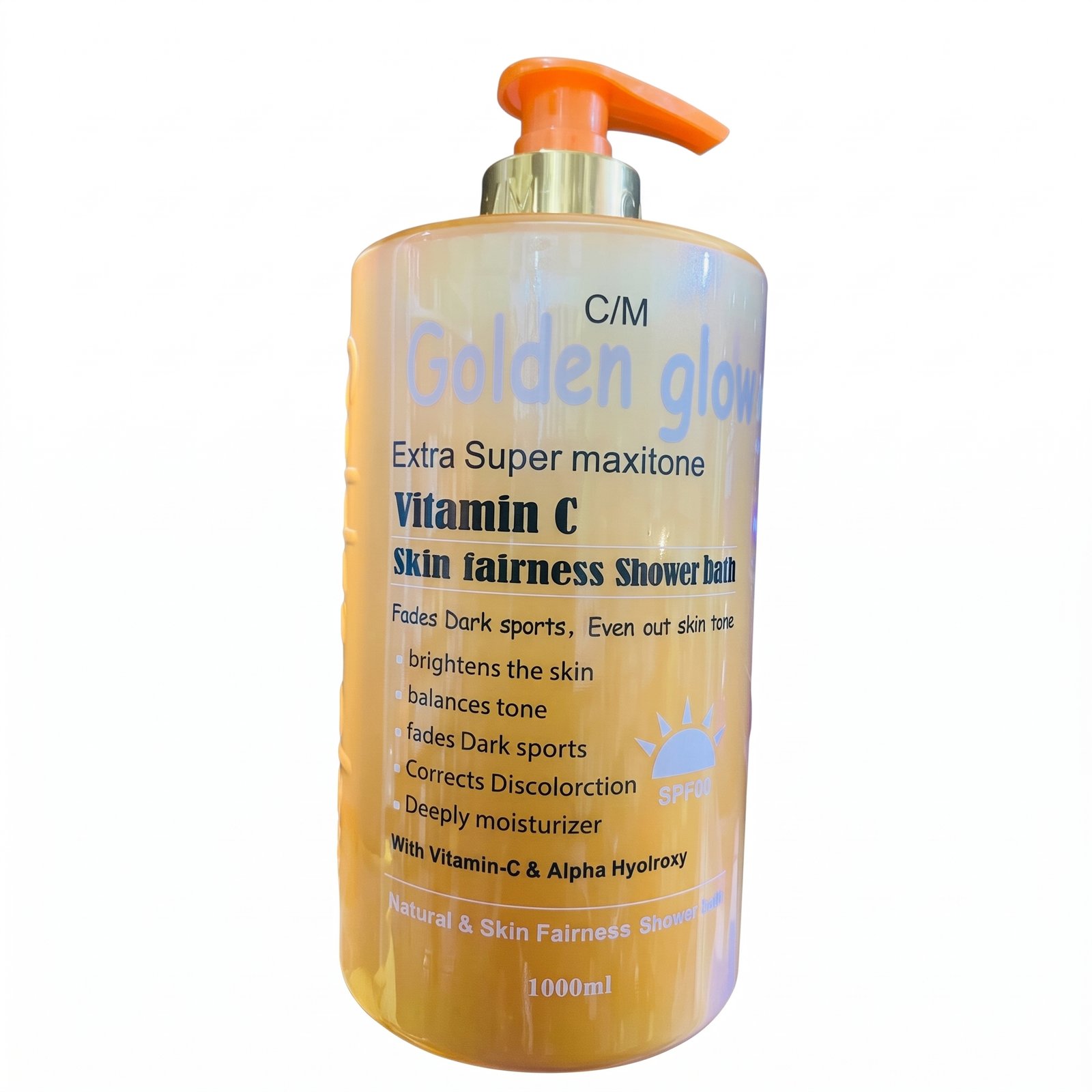 C/M Golden Glow Extra Super Maxitone Vitamin C Skin Fairness Shower Bath